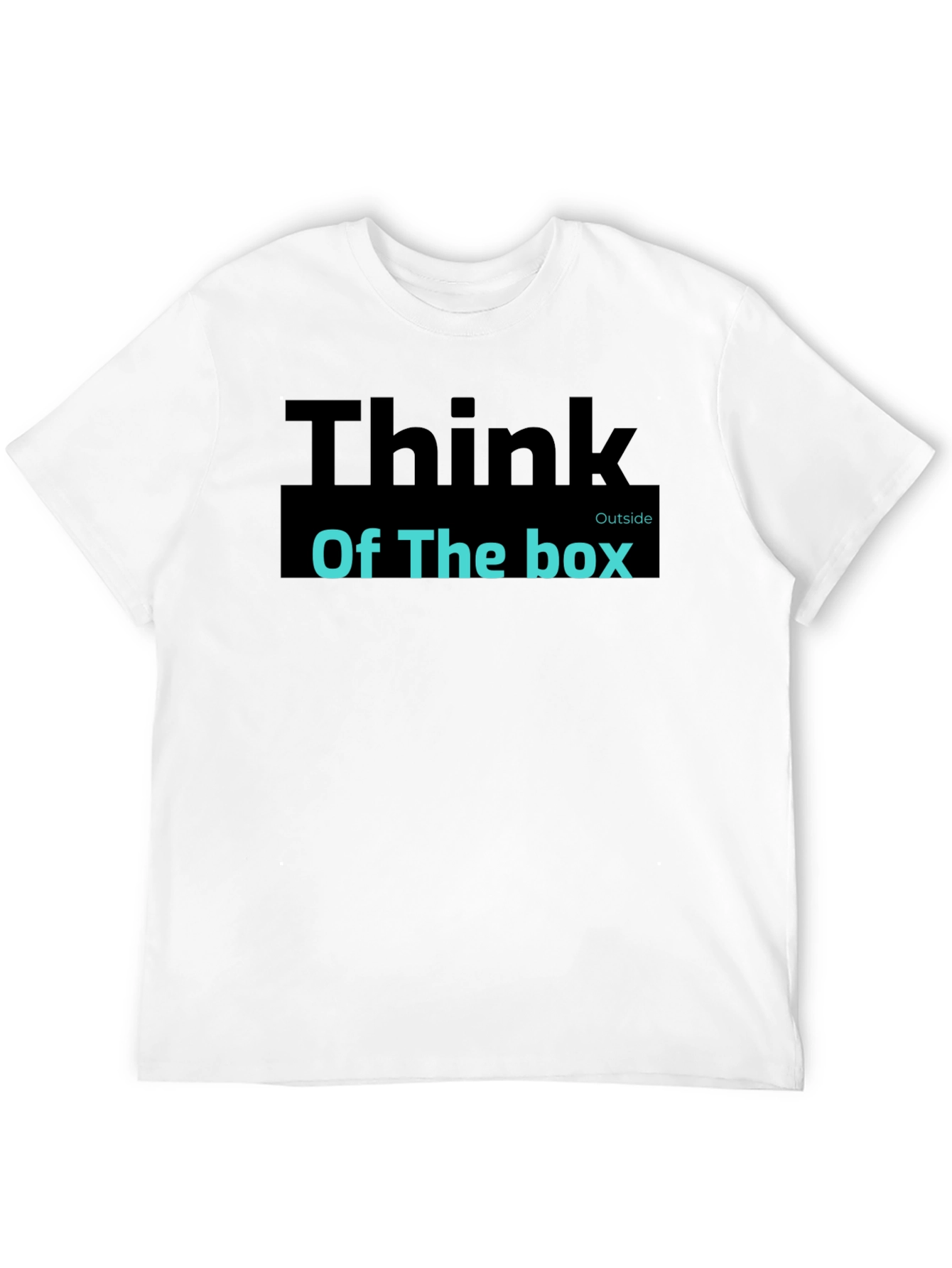 Think Outside the Box Black Graphic Tee Shirt