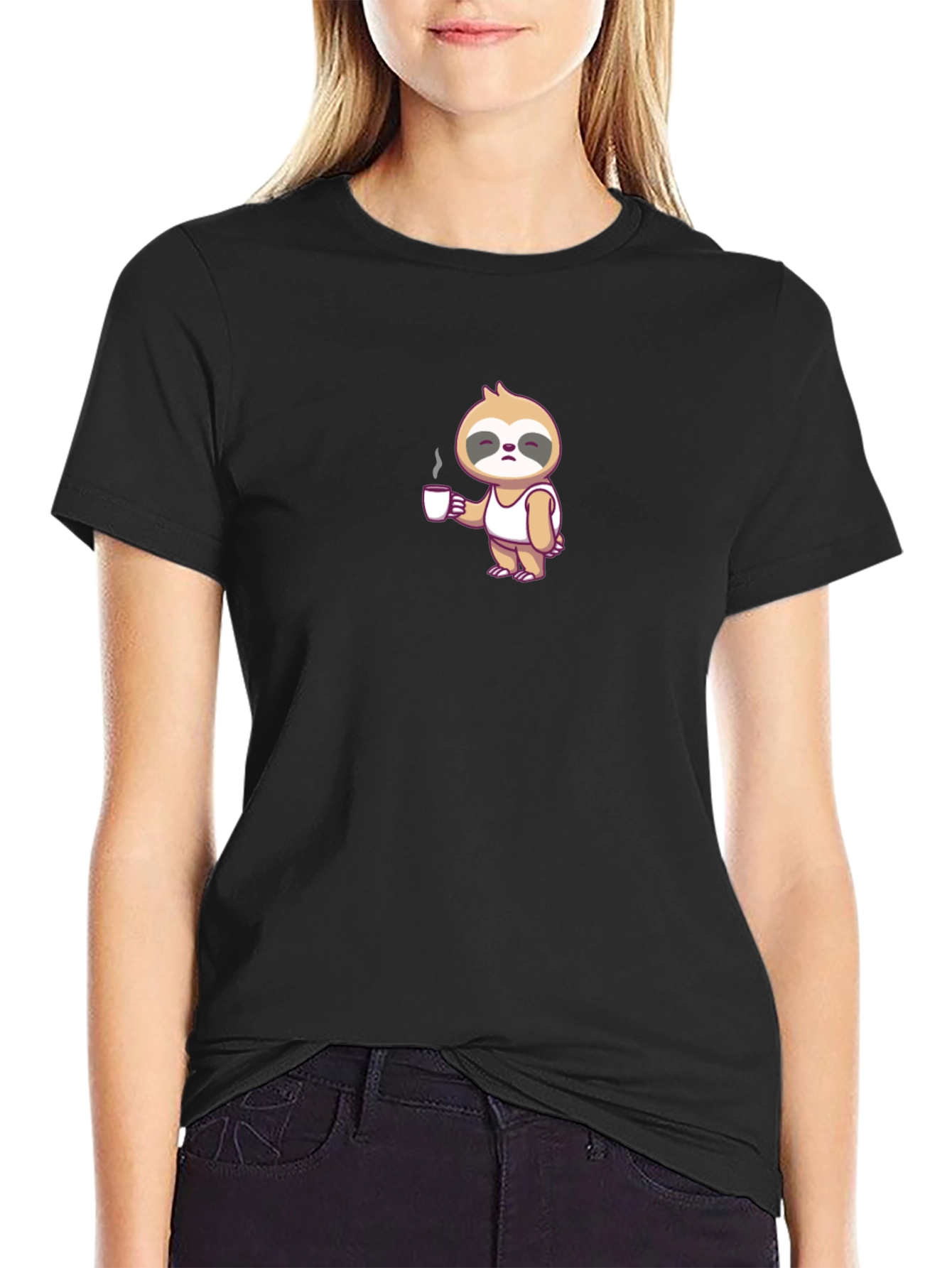 Sloth Coffee Lover Tee - Lazy Mornings T-Shirt