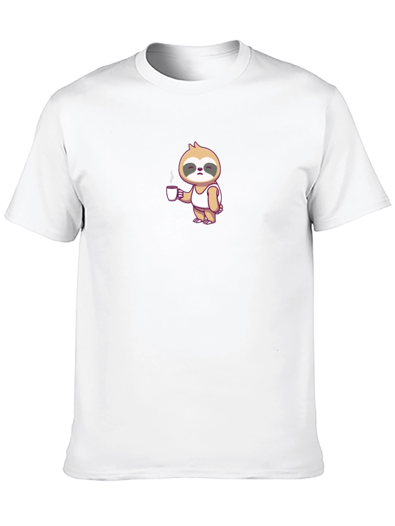 Sloth Coffee Lover Tee - Lazy Mornings T-Shirt