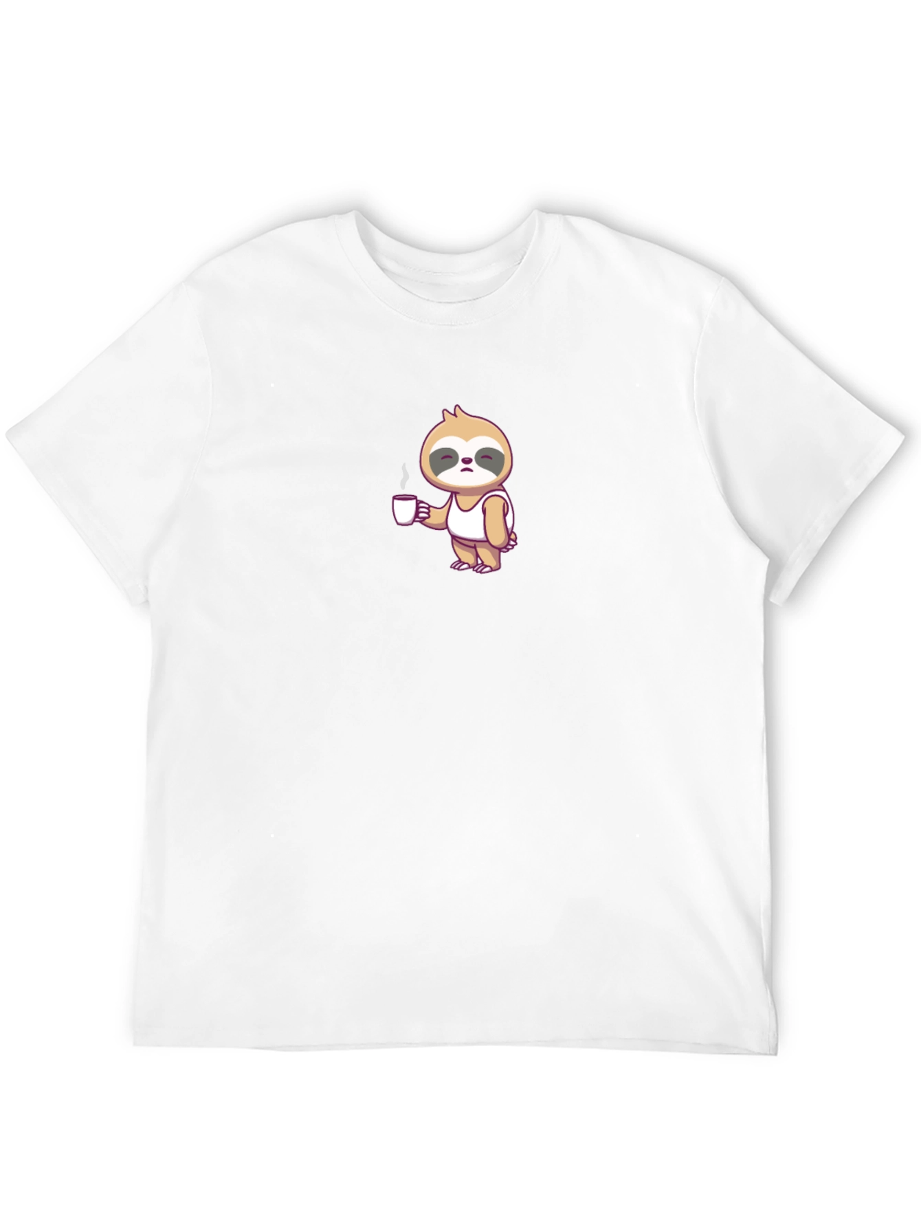 Sloth Coffee Lover Tee - Lazy Mornings T-Shirt