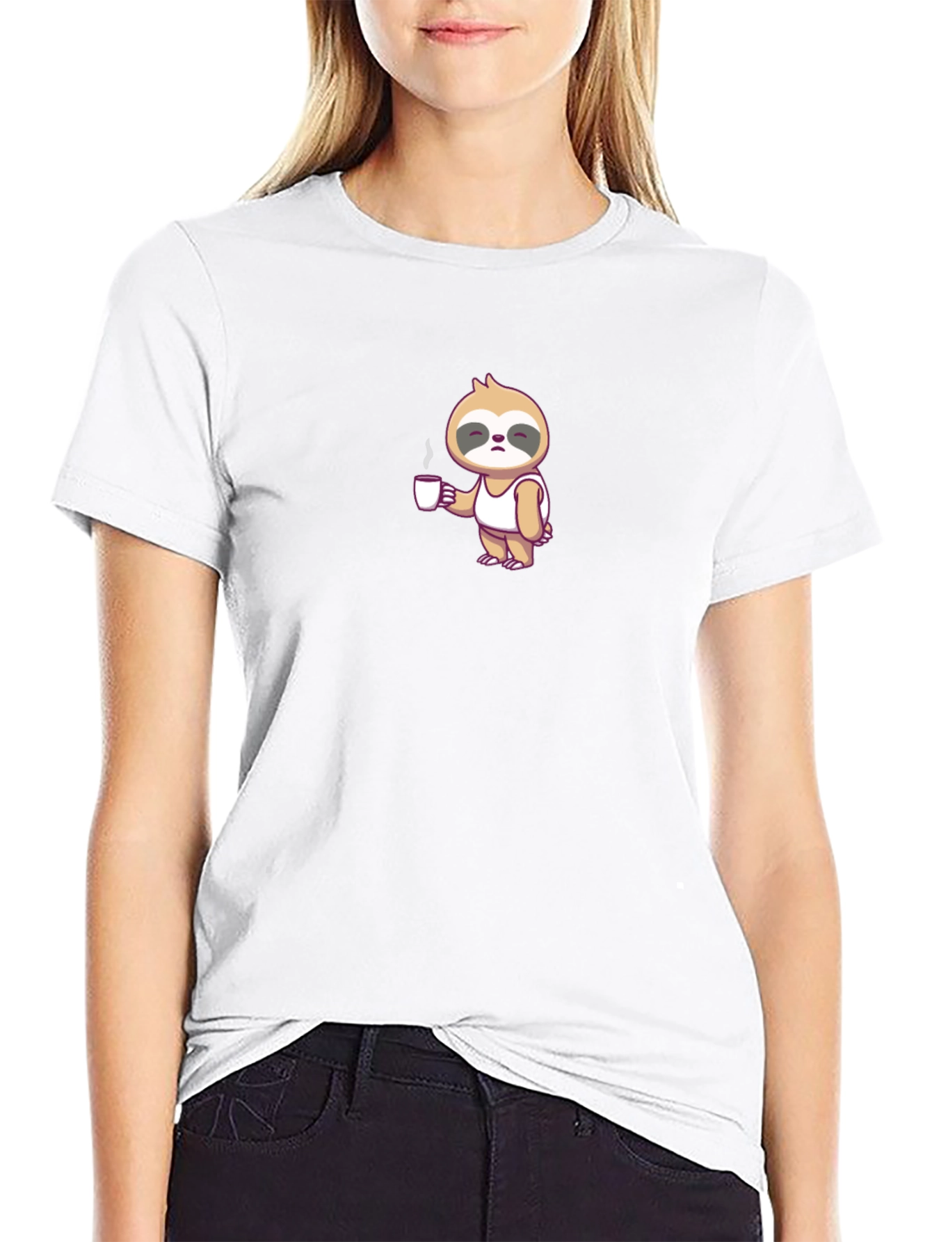 Sloth Coffee Lover Tee - Lazy Mornings T-Shirt