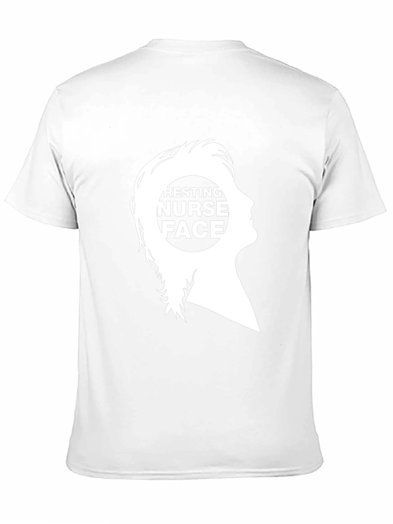 Resting Nurse Face Graphic Tee - Black Cotton T-Shirt