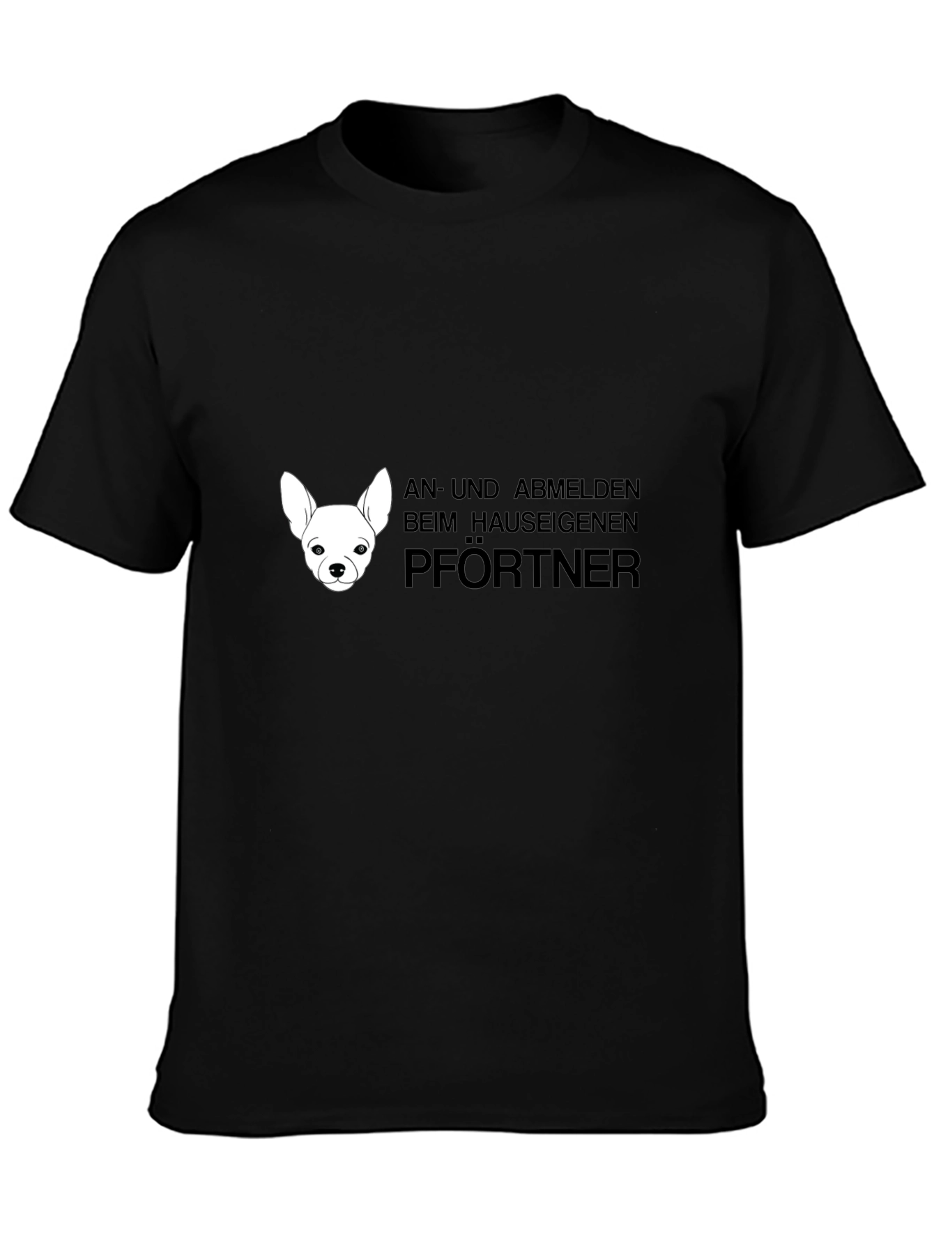 Chihuahua Pfortner Black T-Shirt