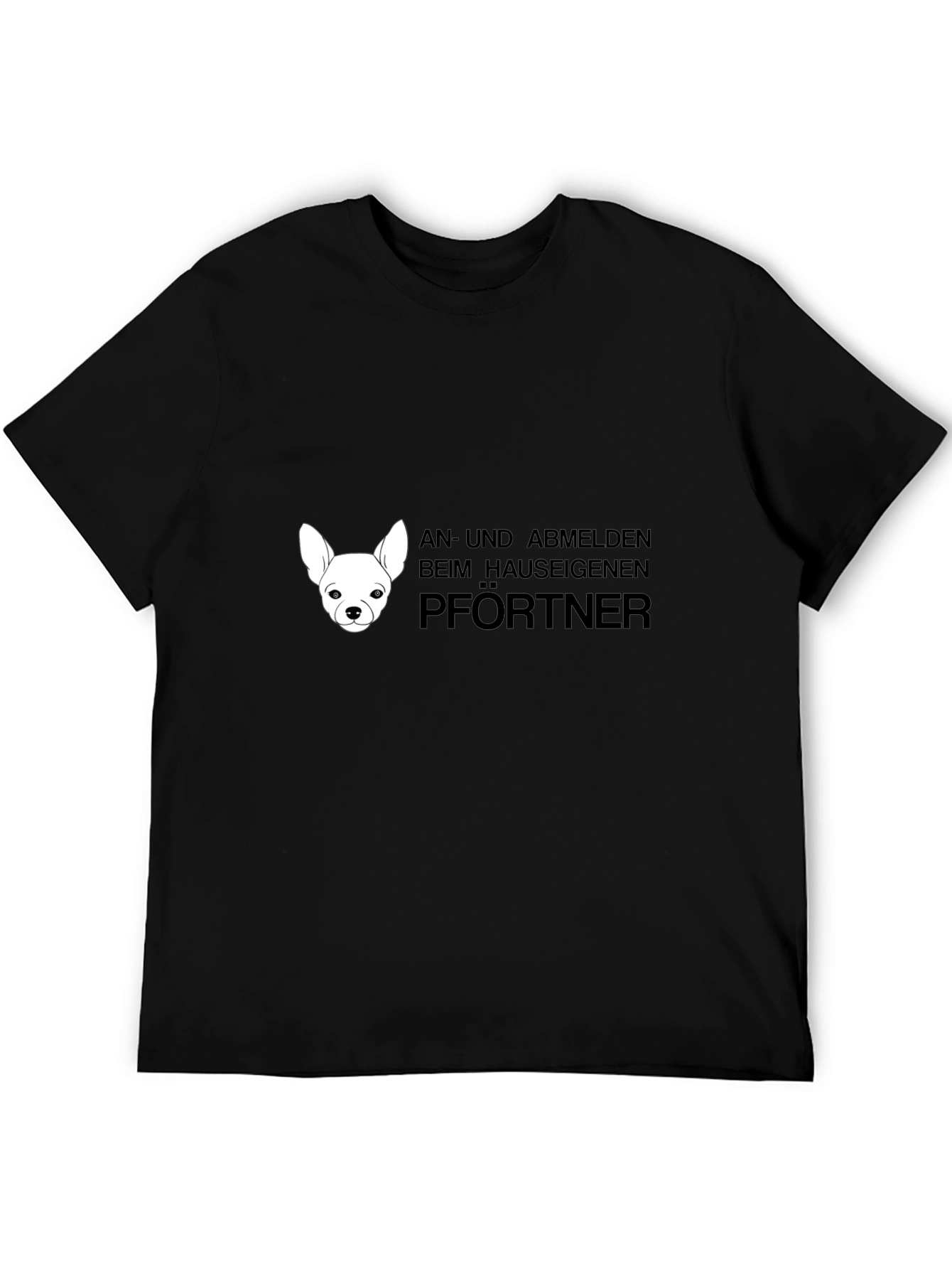 Chihuahua Pfortner Black T-Shirt