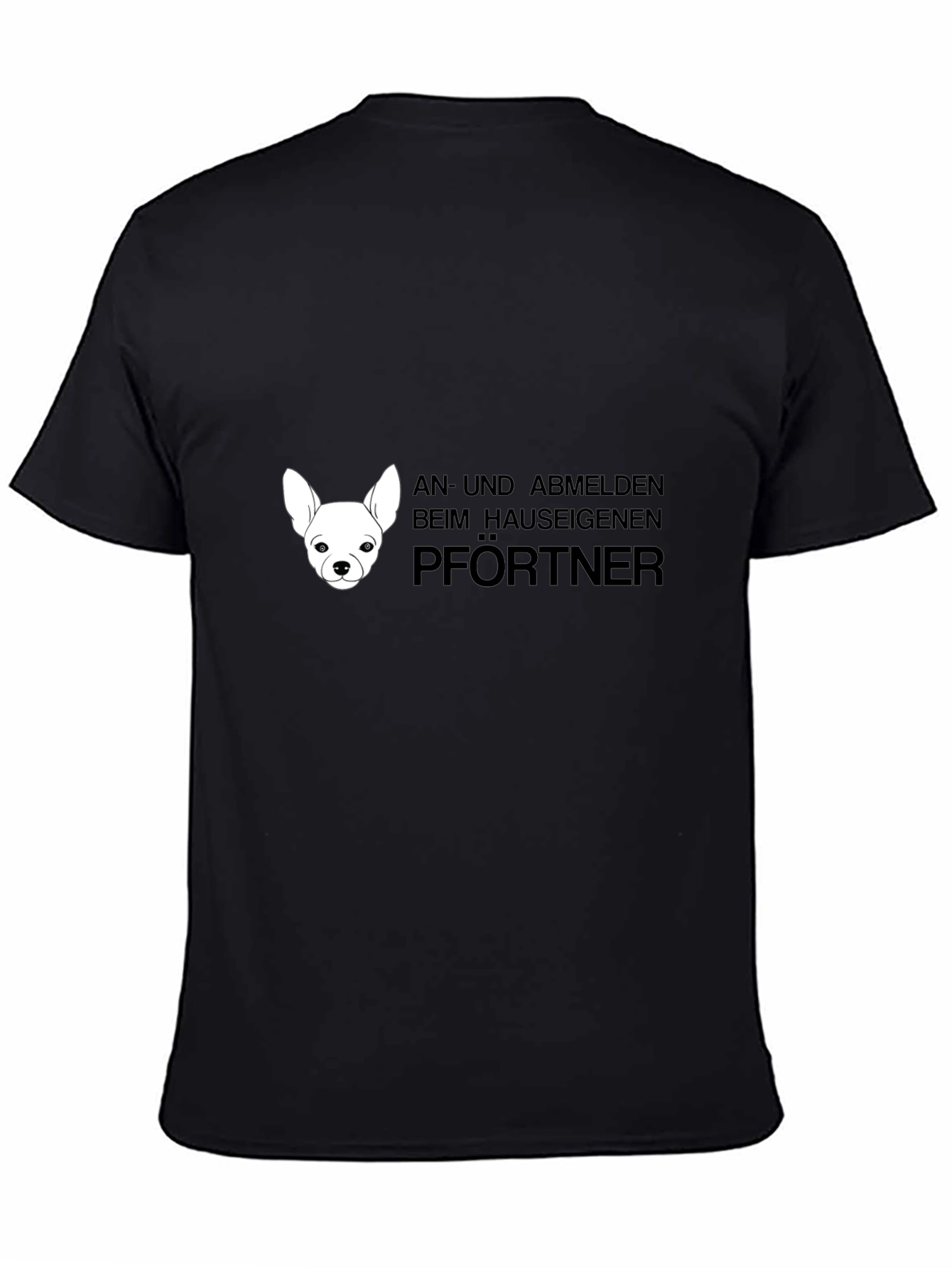 Chihuahua Pfortner Black T-Shirt