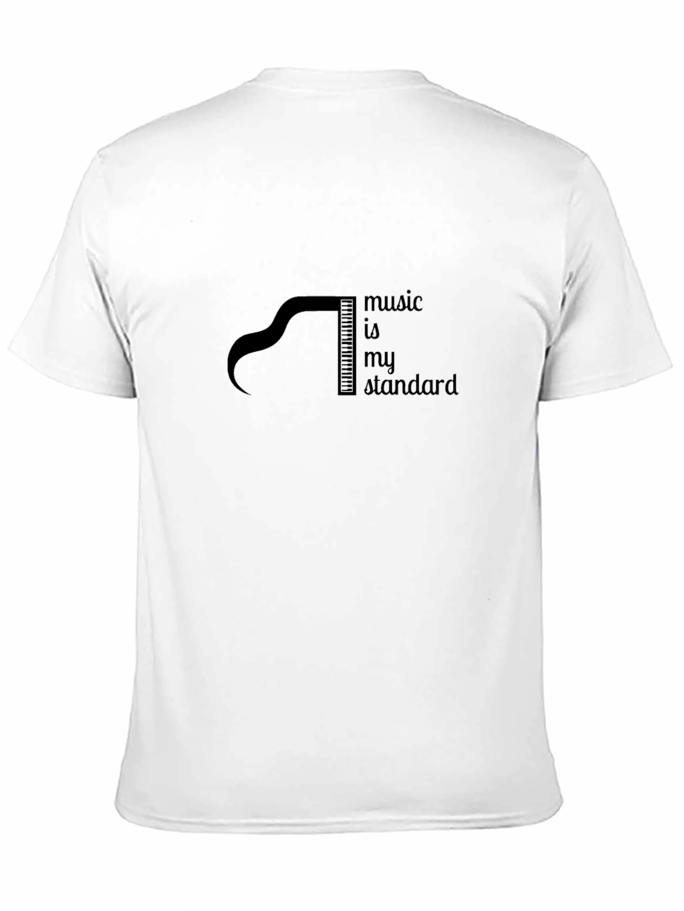 Music is My Standard Black T-Shirt