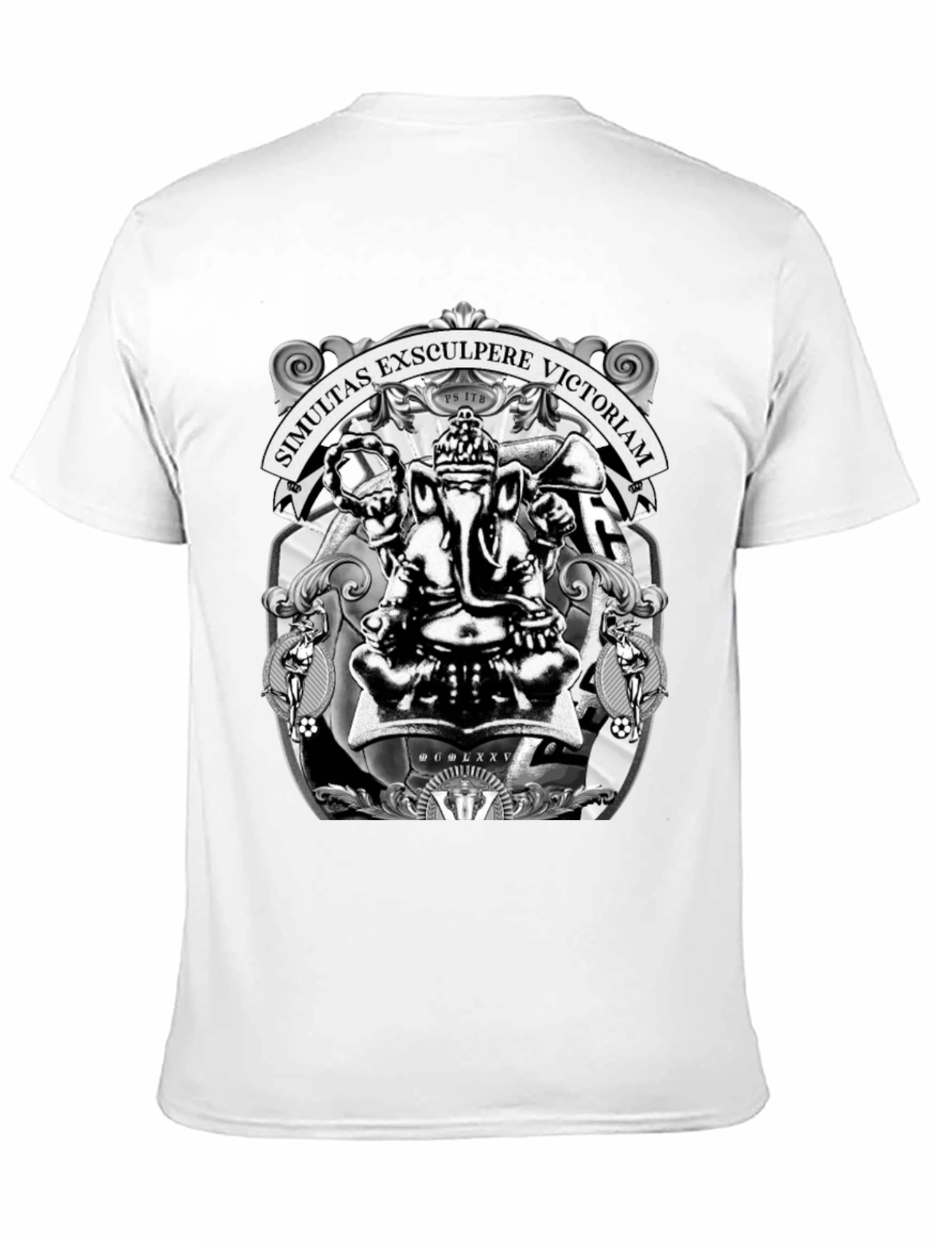 Ganesha T-Shirt - Simultas Exsculpere Victoriam Design