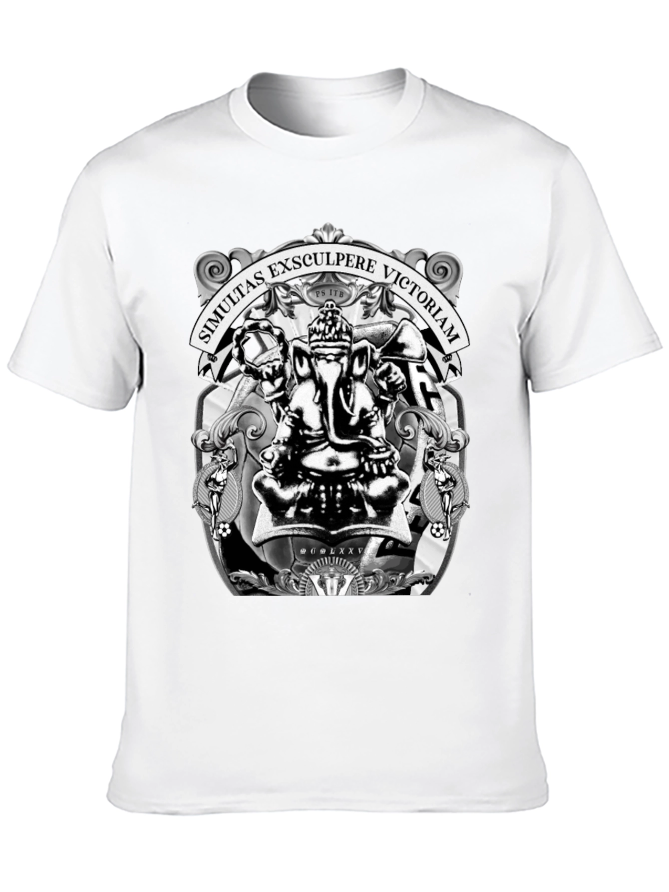 Ganesha T-Shirt - Simultas Exsculpere Victoriam Design