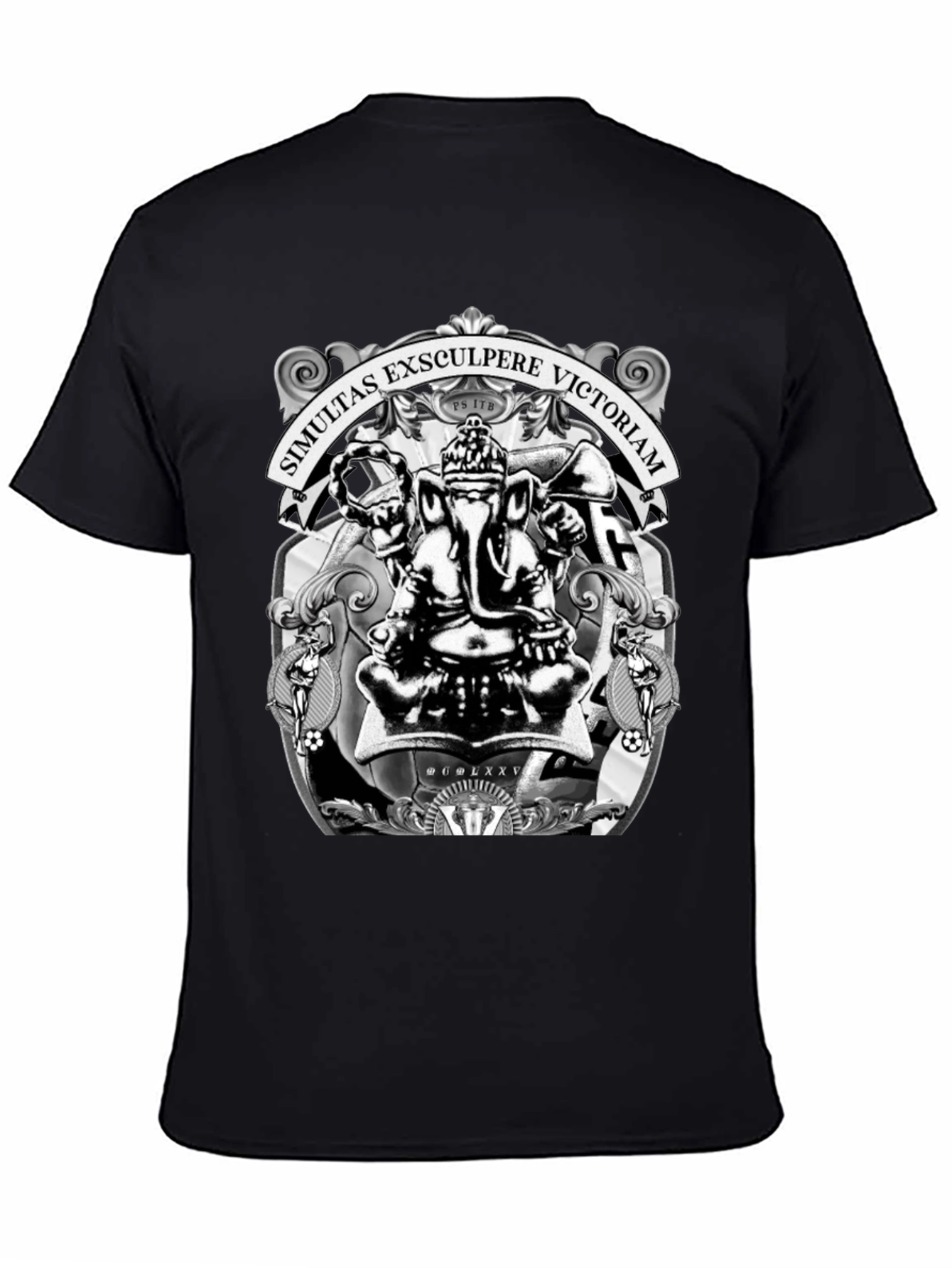 Ganesha T-Shirt - Simultas Exsculpere Victoriam Design