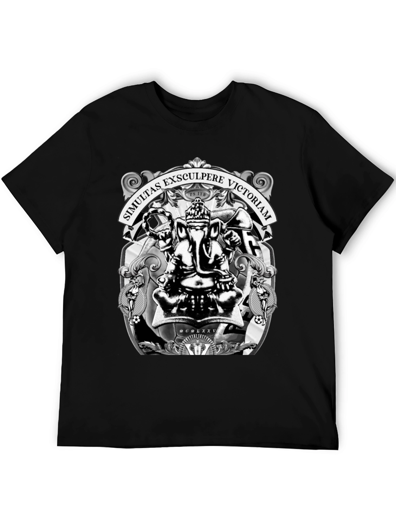 Ganesha T-Shirt - Simultas Exsculpere Victoriam Design