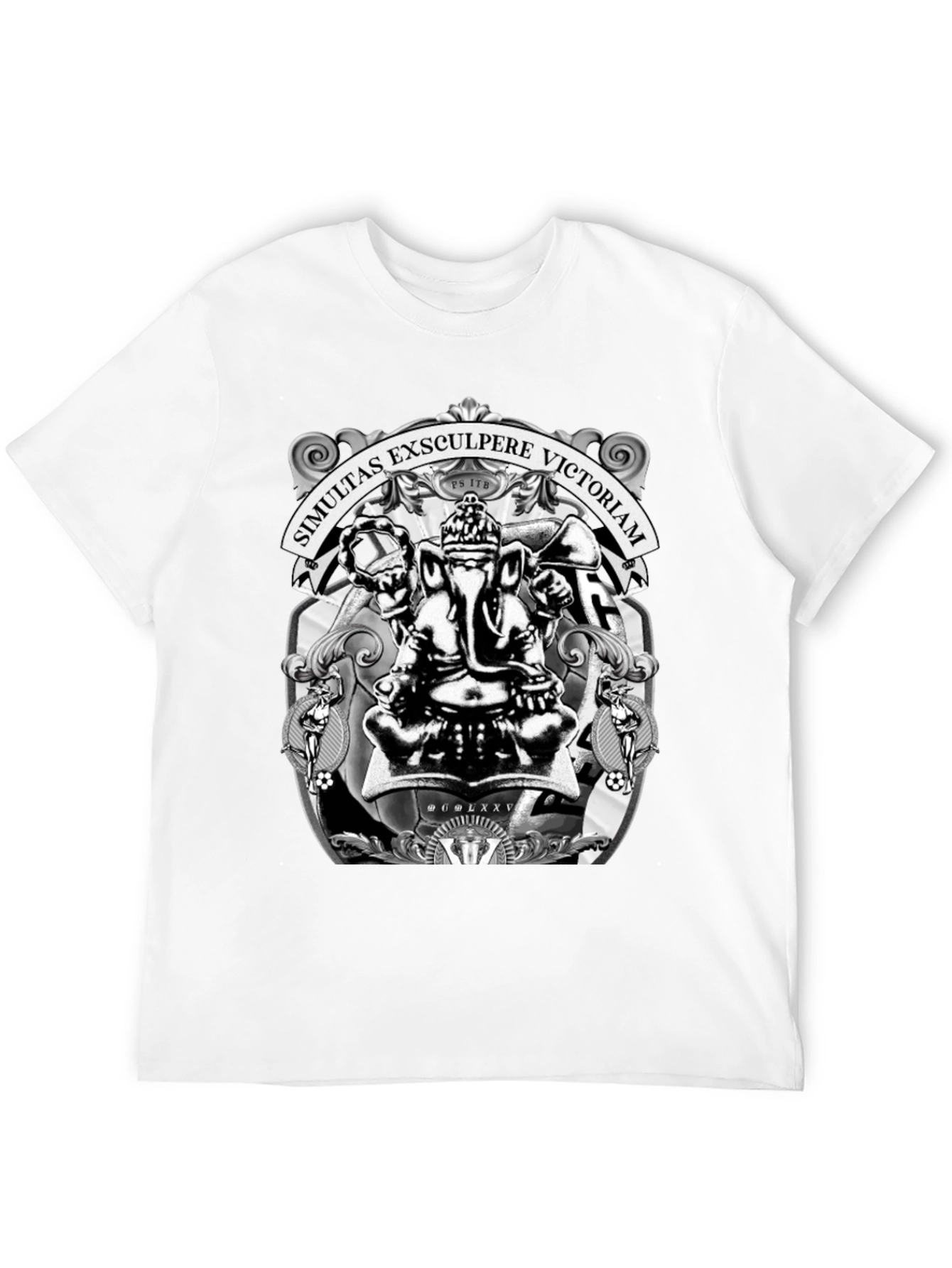 Ganesha T-Shirt - Simultas Exsculpere Victoriam Design