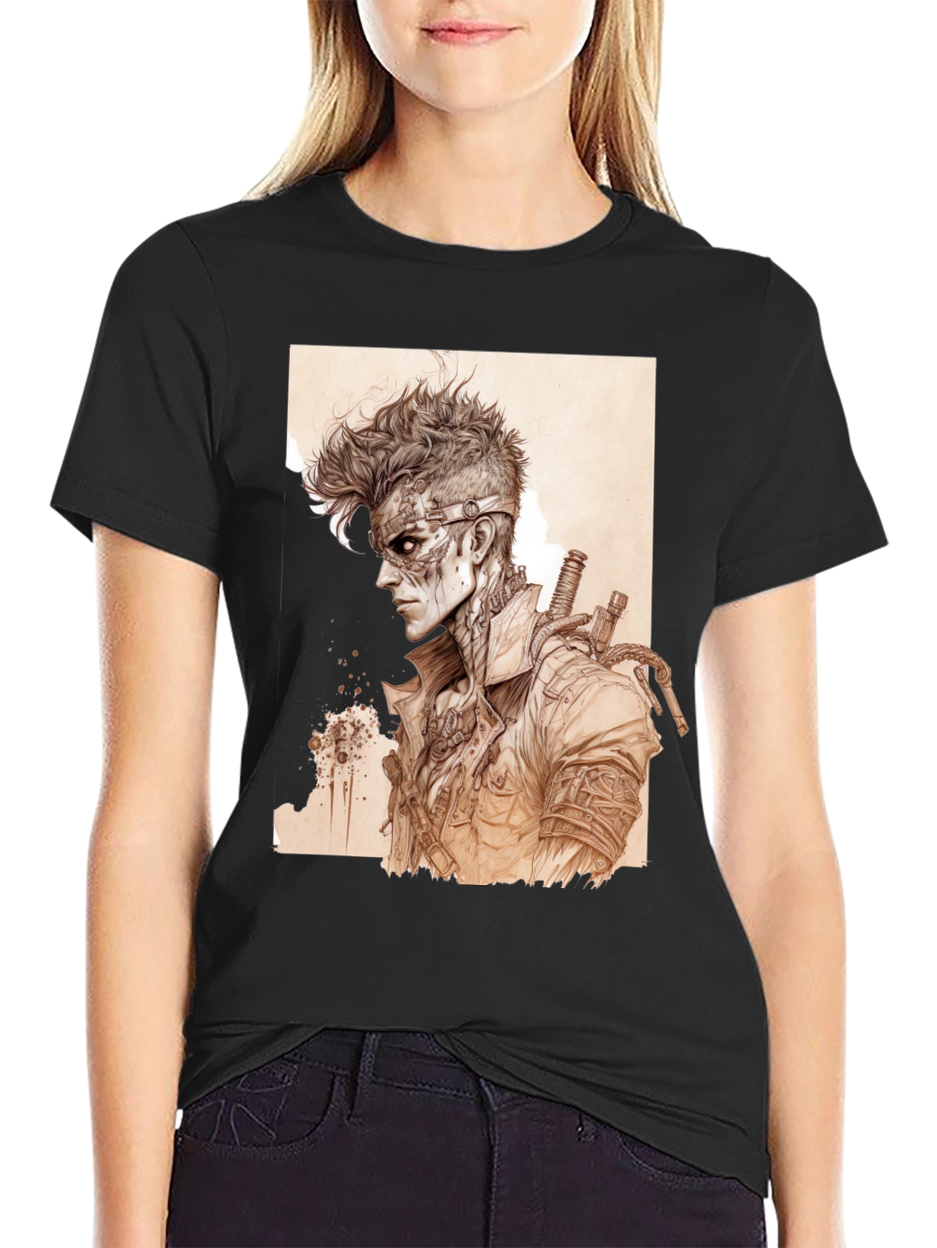 Cyberpunk Style Graphic T-Shirt