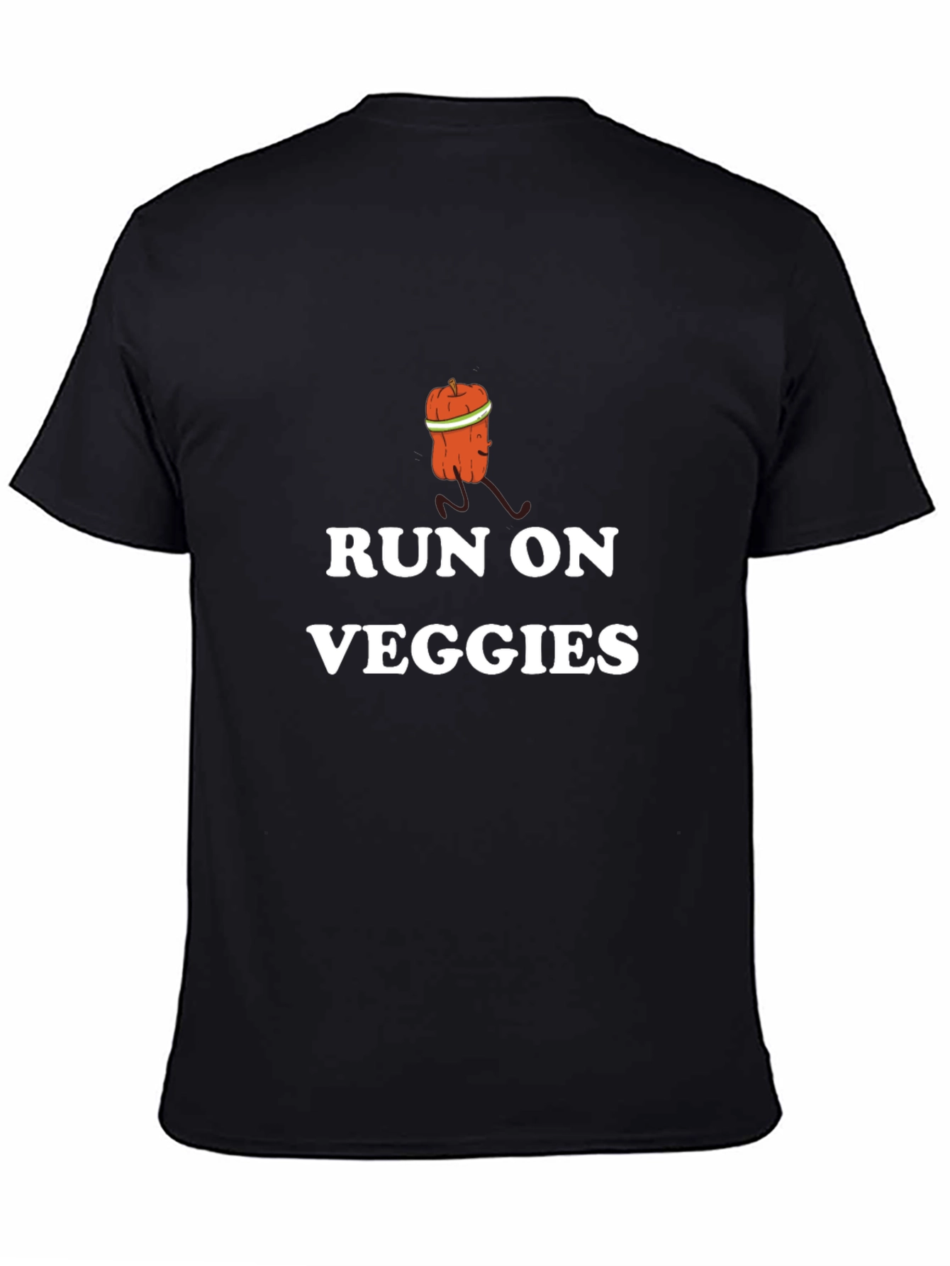 Run On Veggies T-Shirt - Funny Vegetarian Fitness Tee
