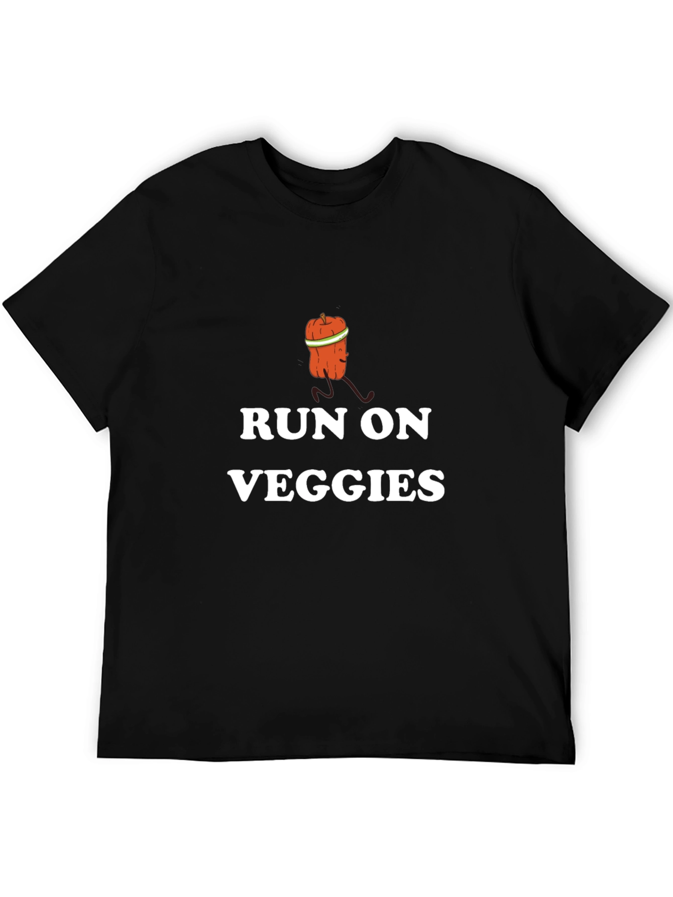 Run On Veggies T-Shirt - Funny Vegetarian Fitness Tee