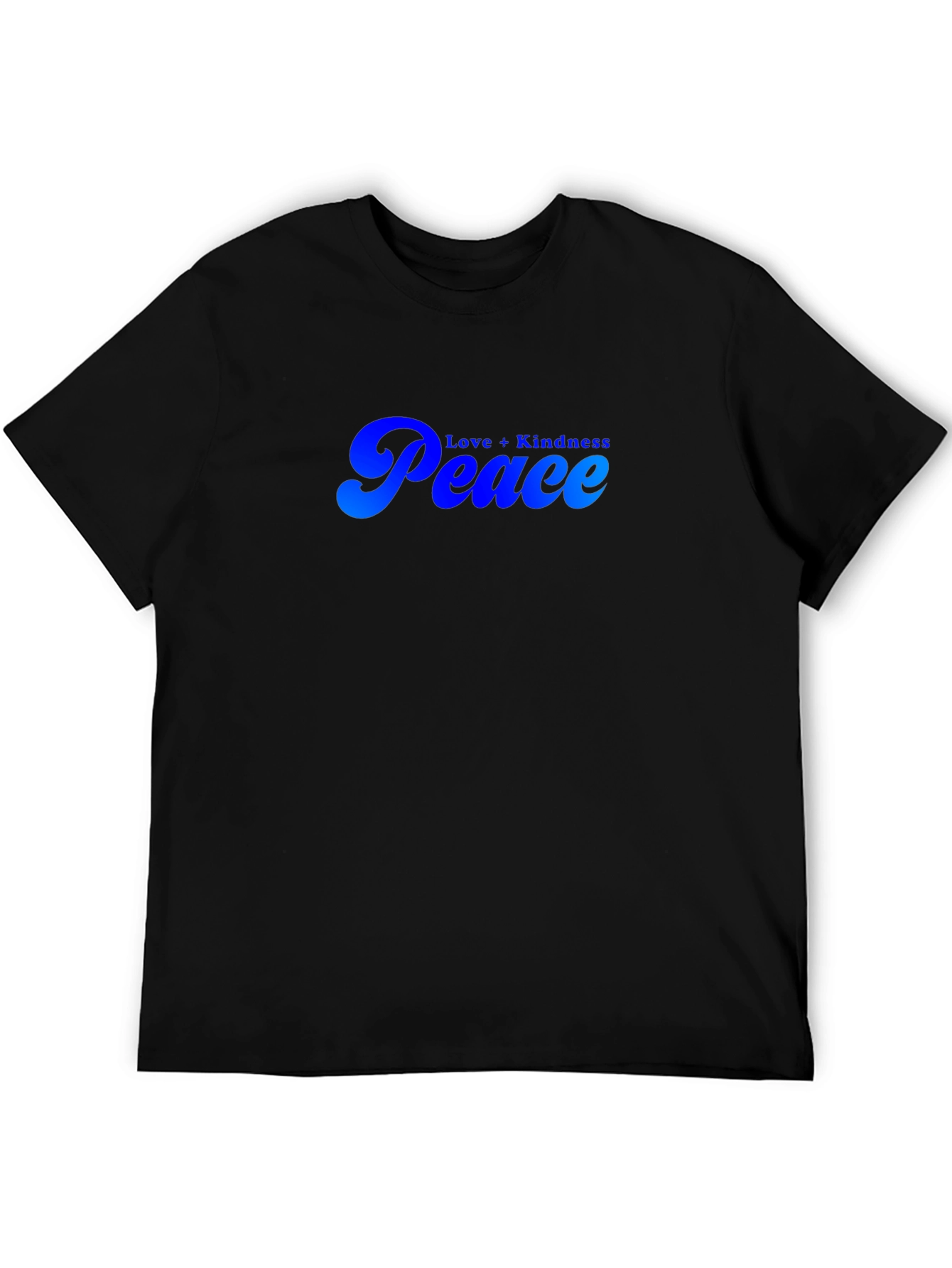 Peace Love Kindness Black T-Shirt