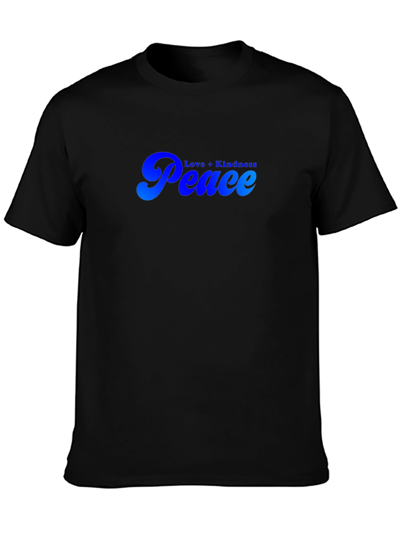 Peace Love Kindness Black T-Shirt