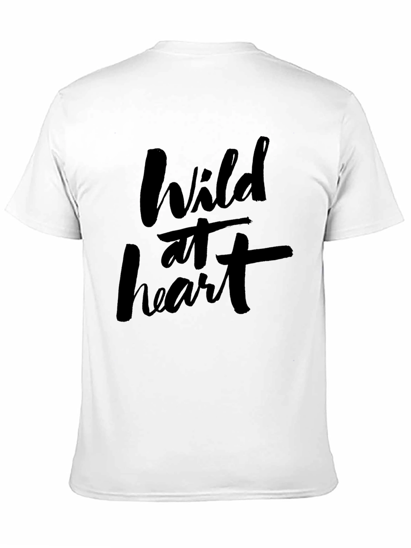 Wild at Heart Graphic Tee - Black Cotton T-Shirt
