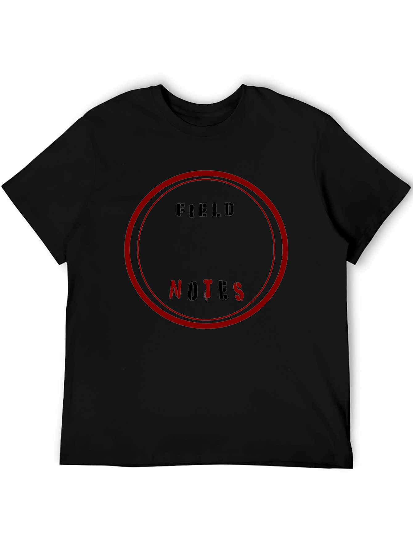 Field Notes Graphic T-Shirt - Black Cotton Tee