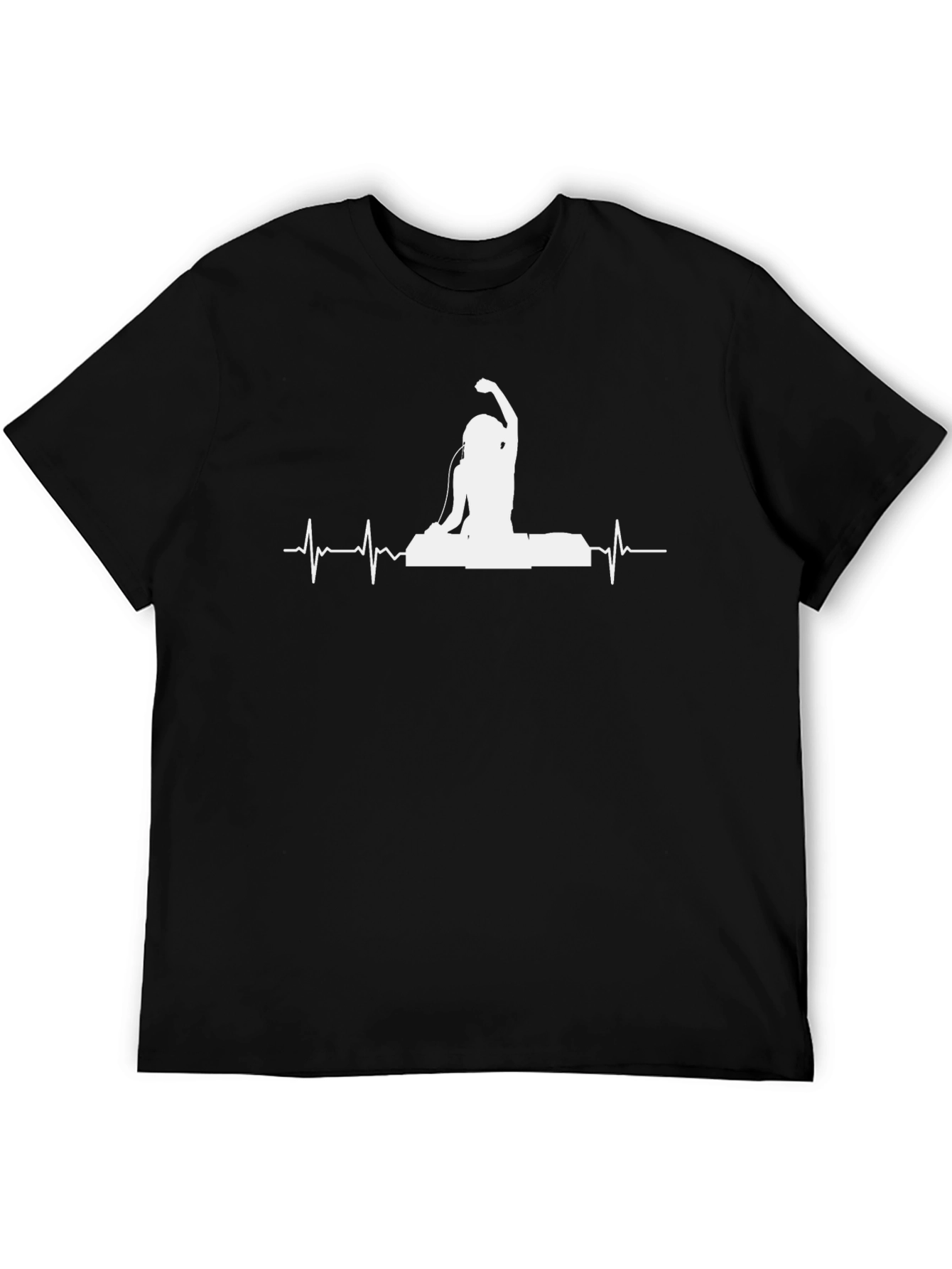 DJ Heartbeat Graphic Tee - Music Lover Shirt