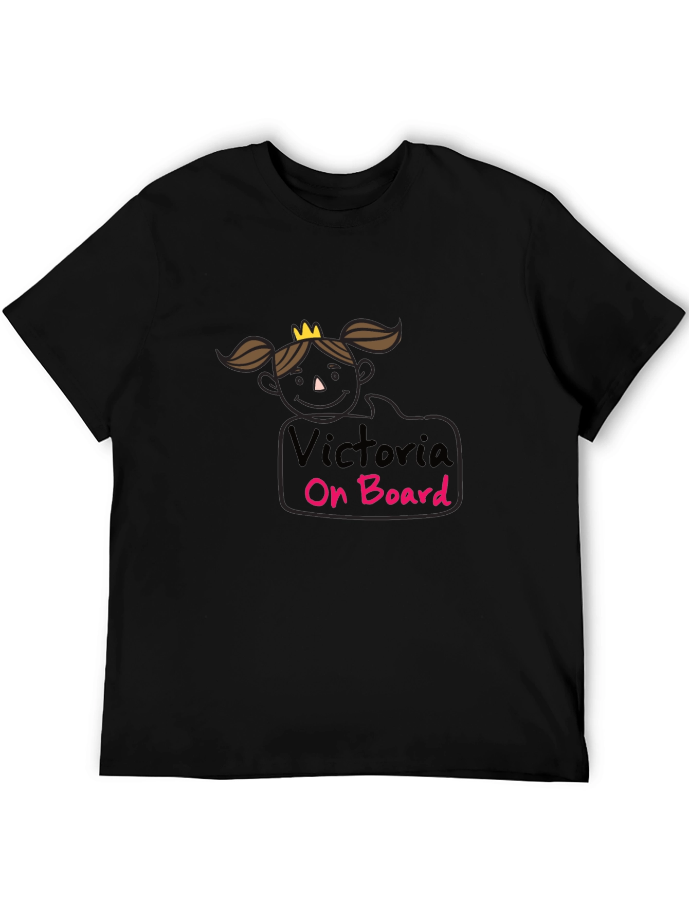 Victoria On Board Black T-Shirt