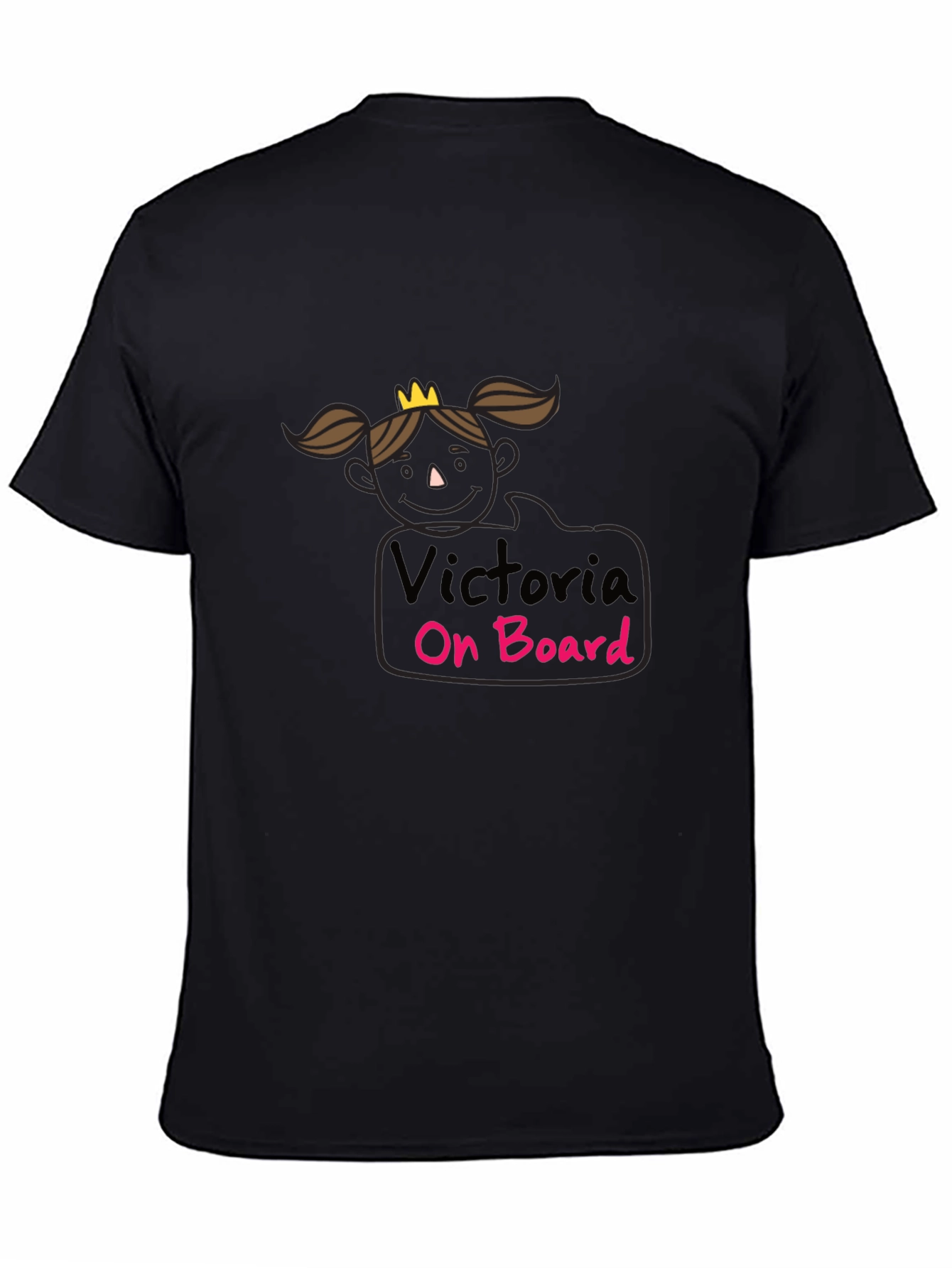 Victoria On Board Black T-Shirt
