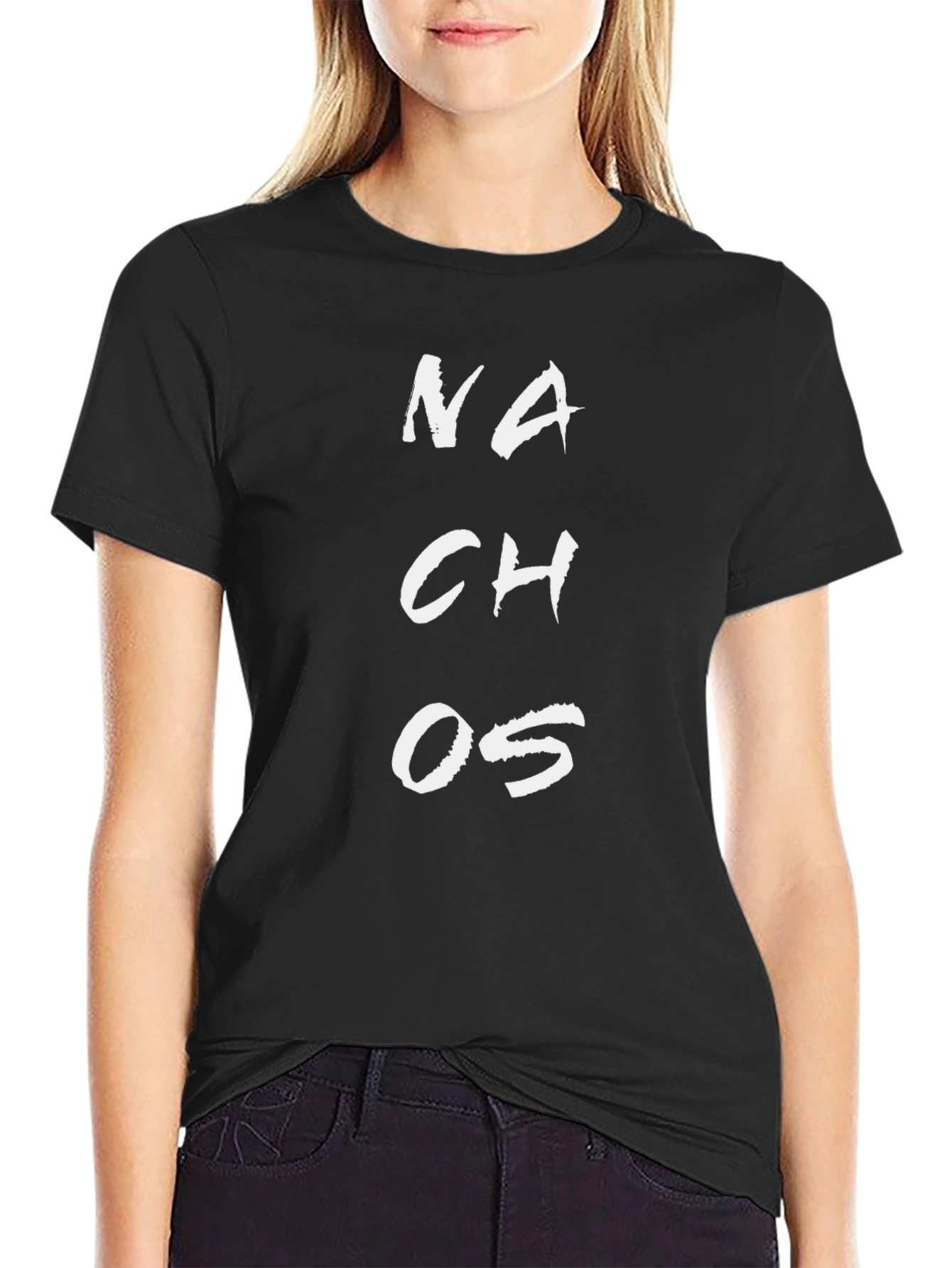 Nachos Graphic T-Shirt - Black Cotton Tee