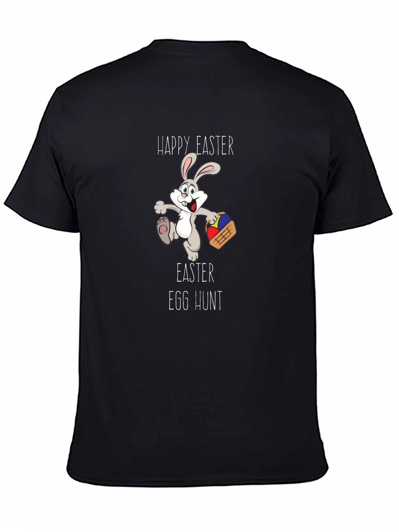 Happy Easter Egg Hunt Bunny Graphic Tee