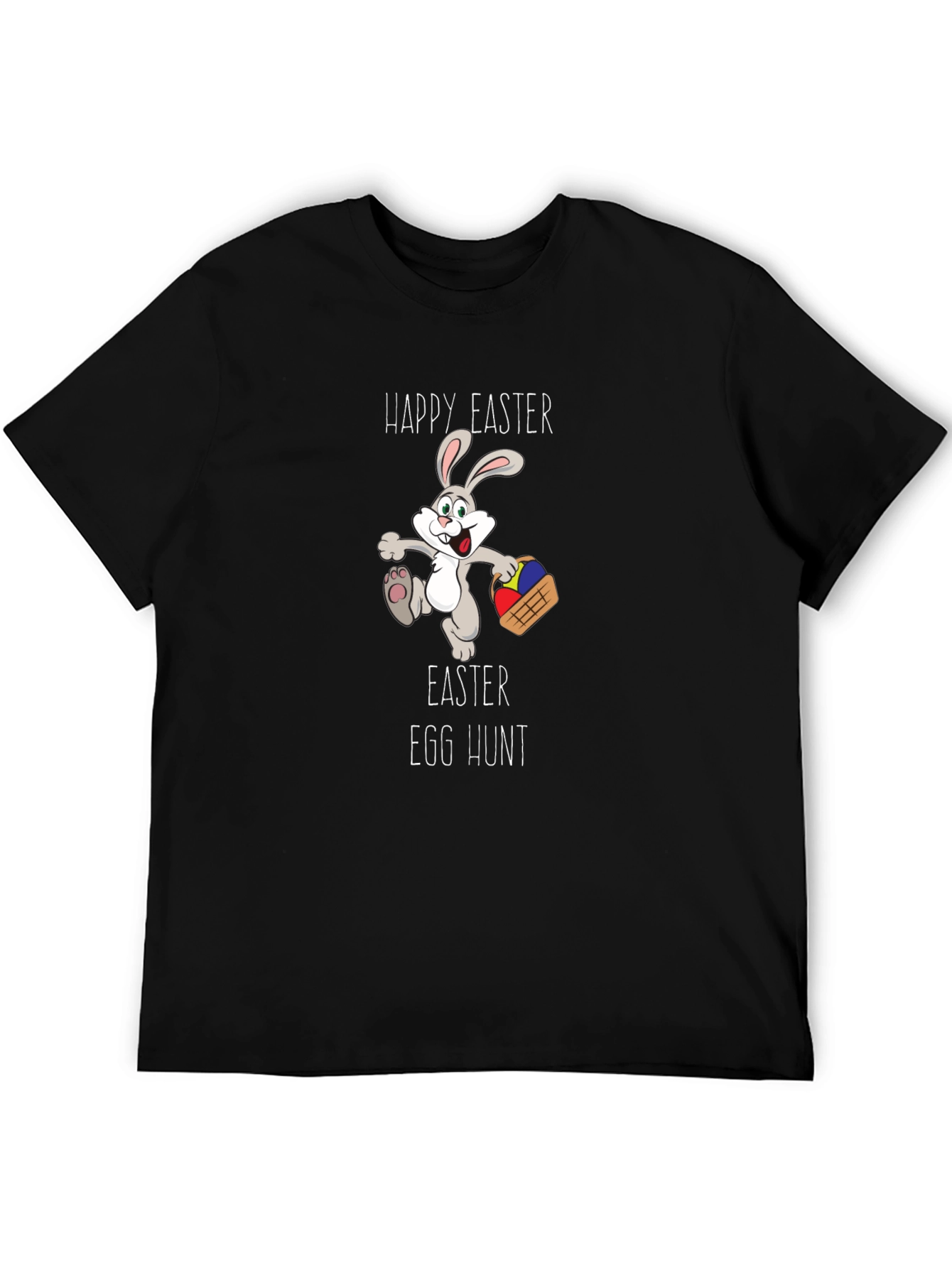 Happy Easter Egg Hunt Bunny Graphic Tee