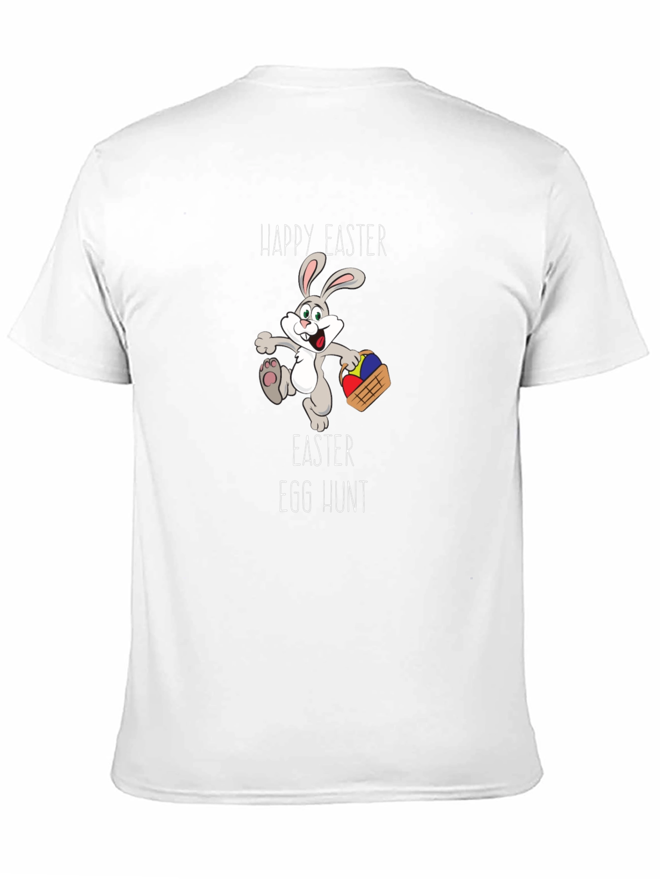 Happy Easter Egg Hunt Bunny Graphic Tee