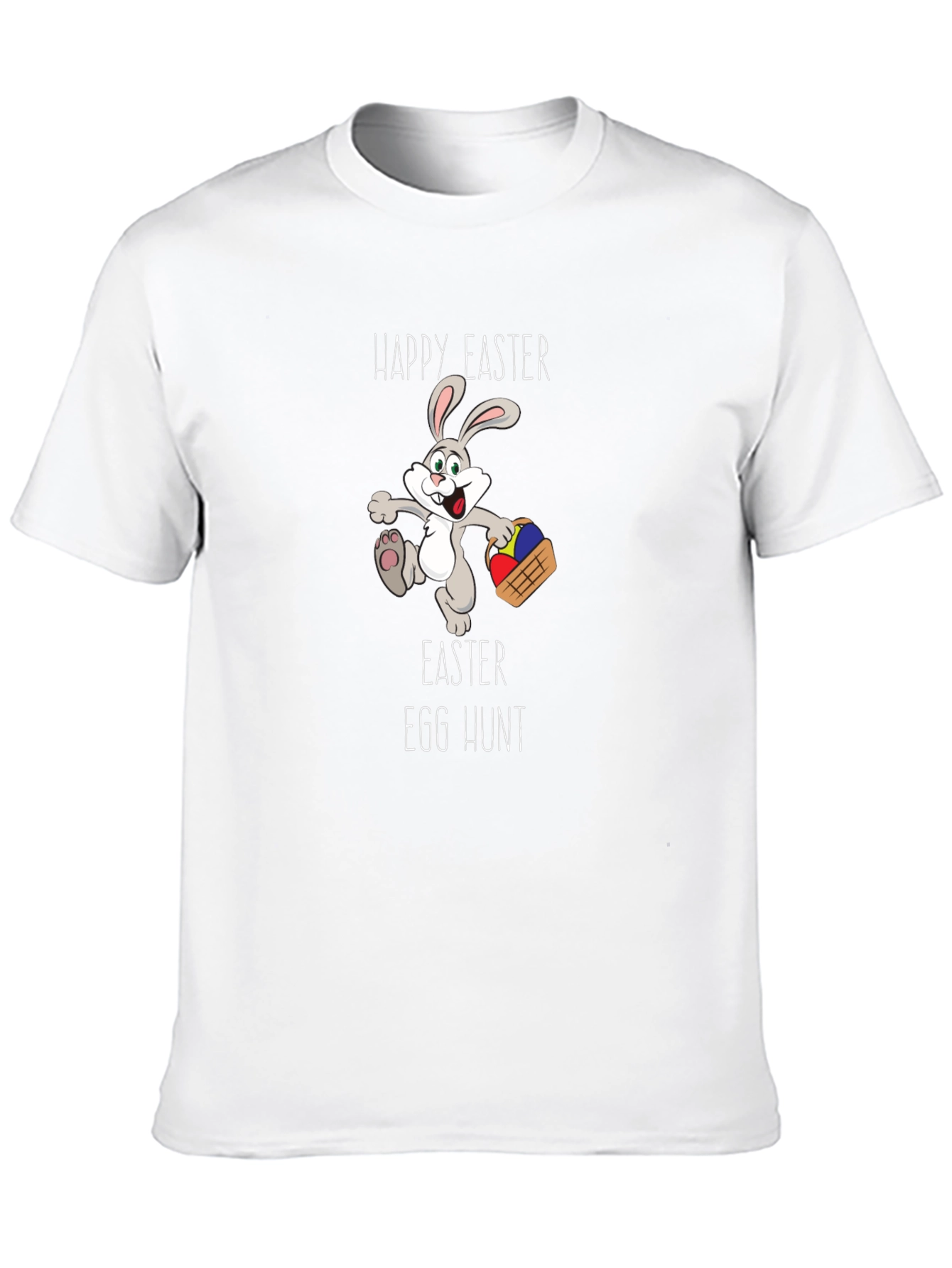 Happy Easter Egg Hunt Bunny Graphic Tee