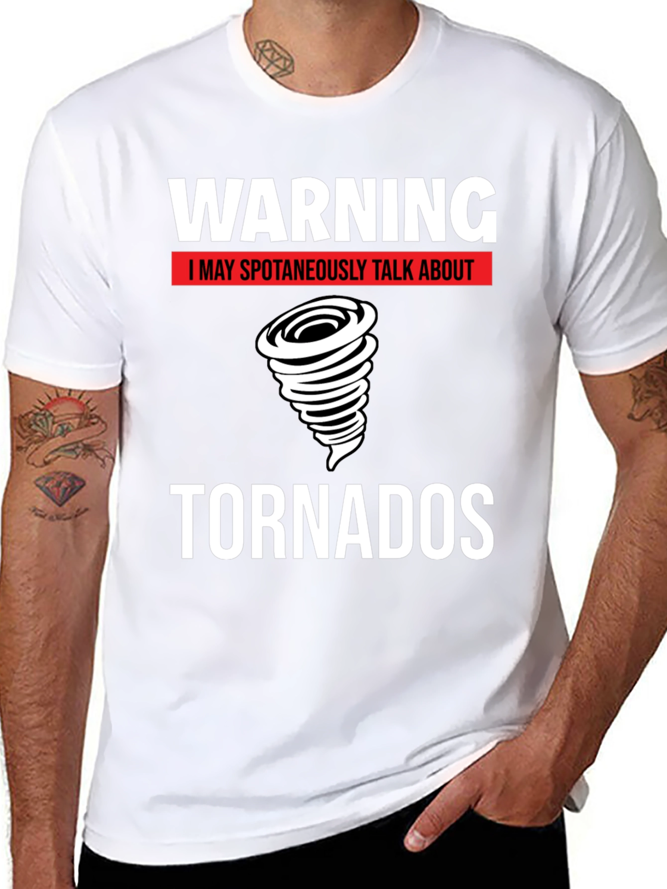 Warning Tornado T-Shirt - Spontaneous Tornado Talks