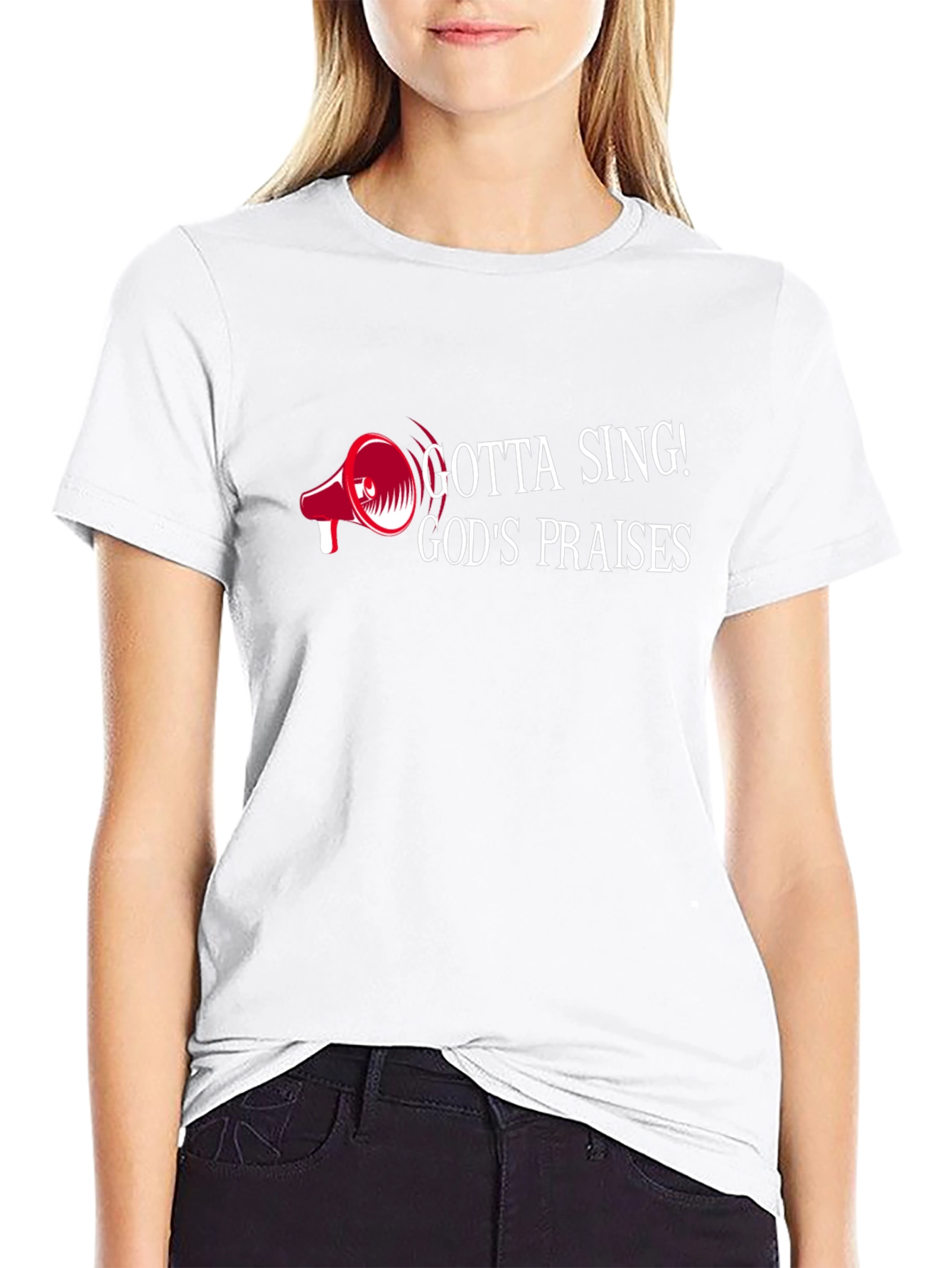 Gotta Sing! Gods Praises Black Graphic Tee