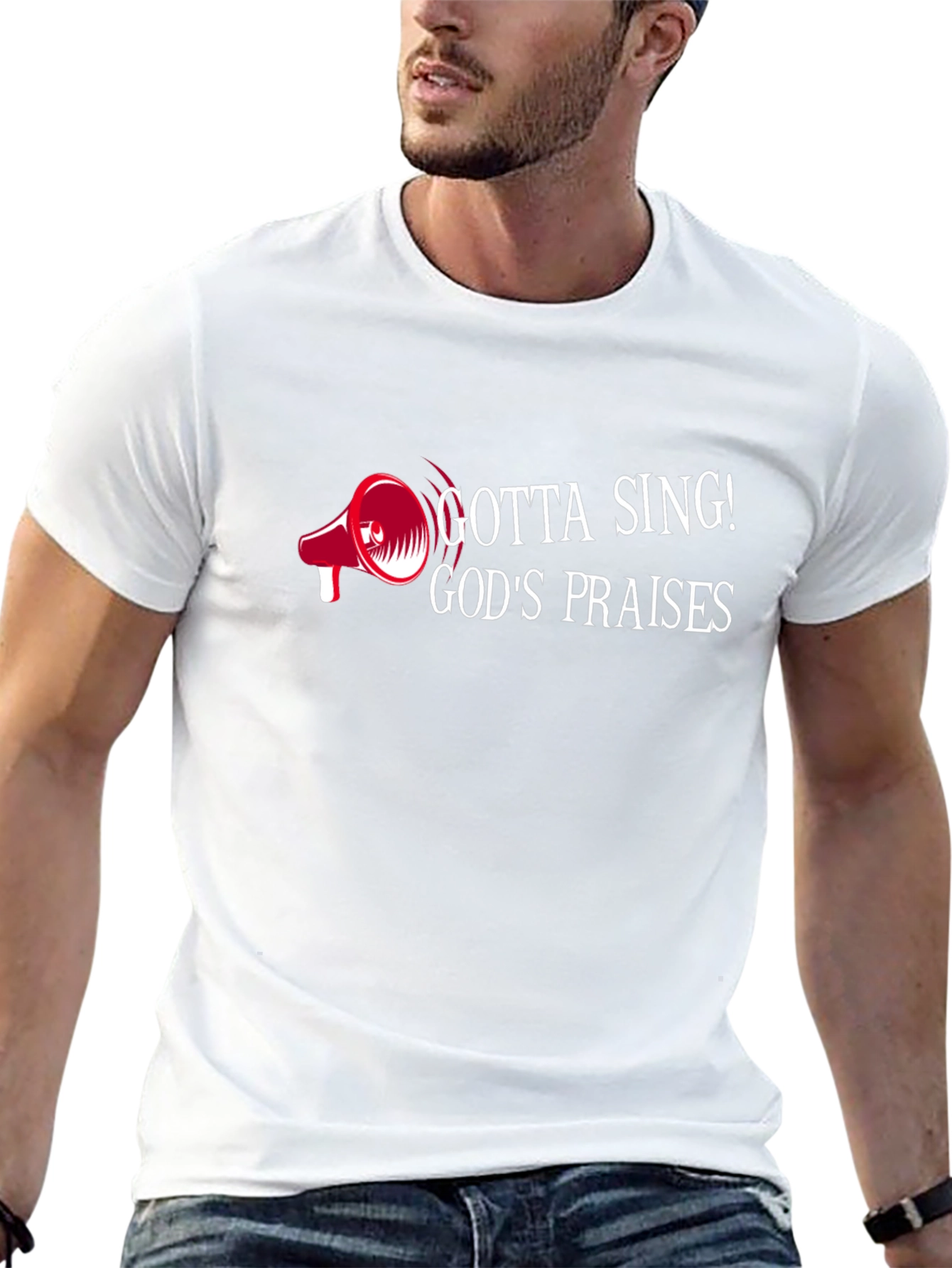 Gotta Sing! Gods Praises Black Graphic Tee