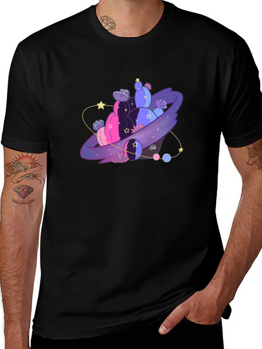 Galaxy Cactus T-Shirt - Unique Graphic Tee
