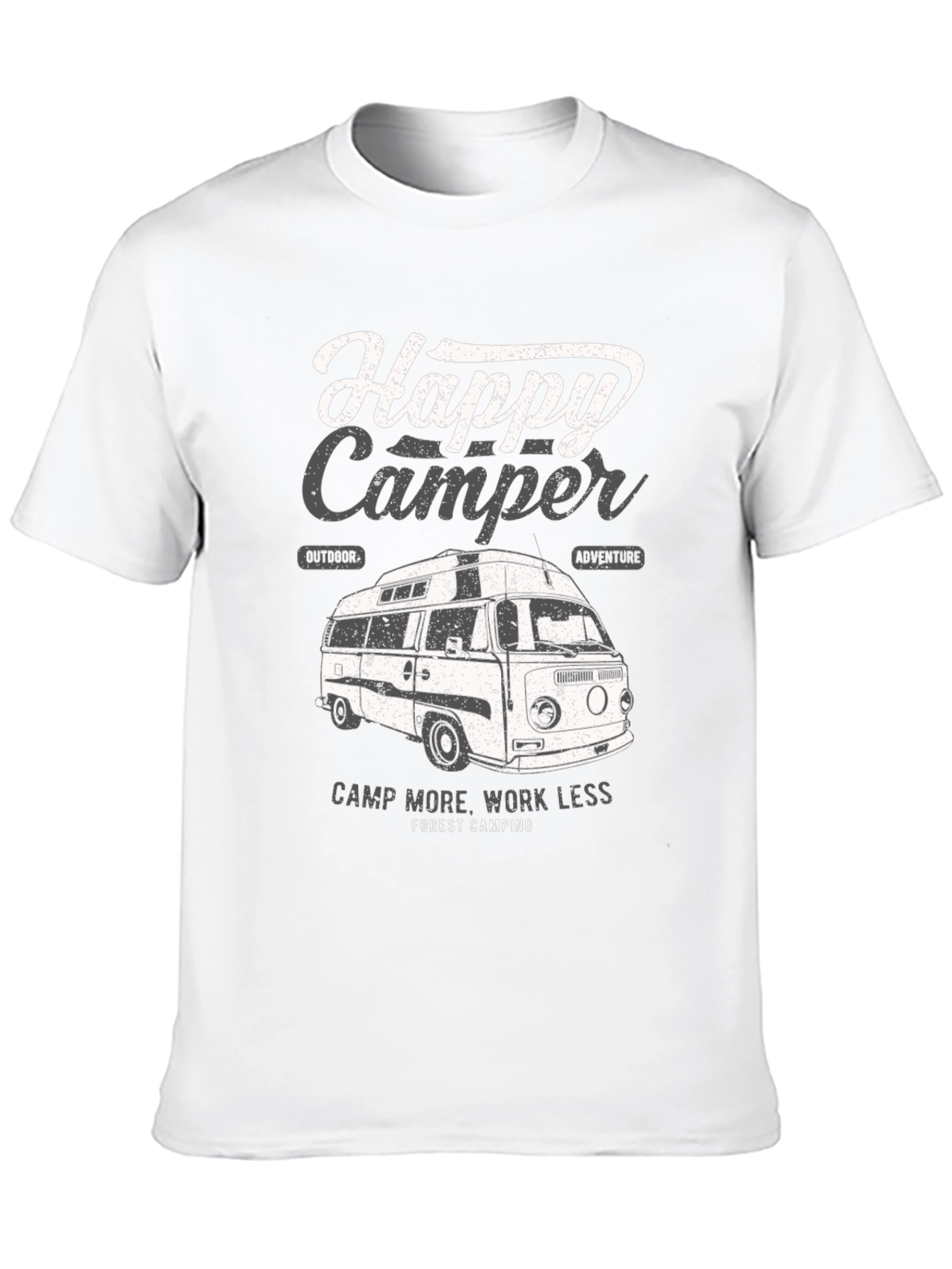 Happy Camper T-Shirt - Camping Adventure