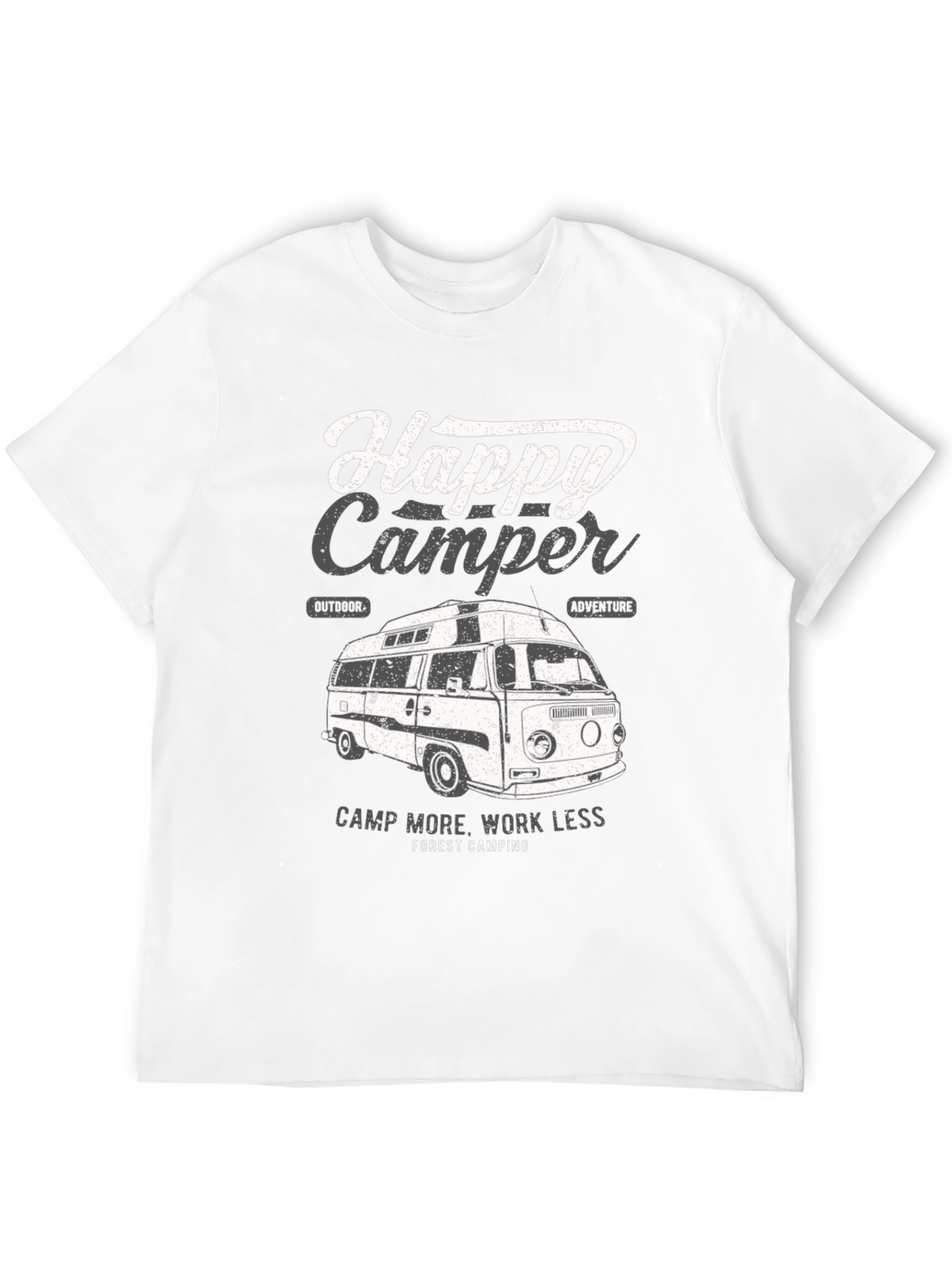 Happy Camper T-Shirt - Camping Adventure