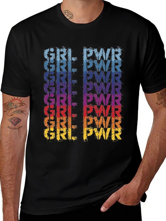 GRL PWR Graphic Print T-Shirt