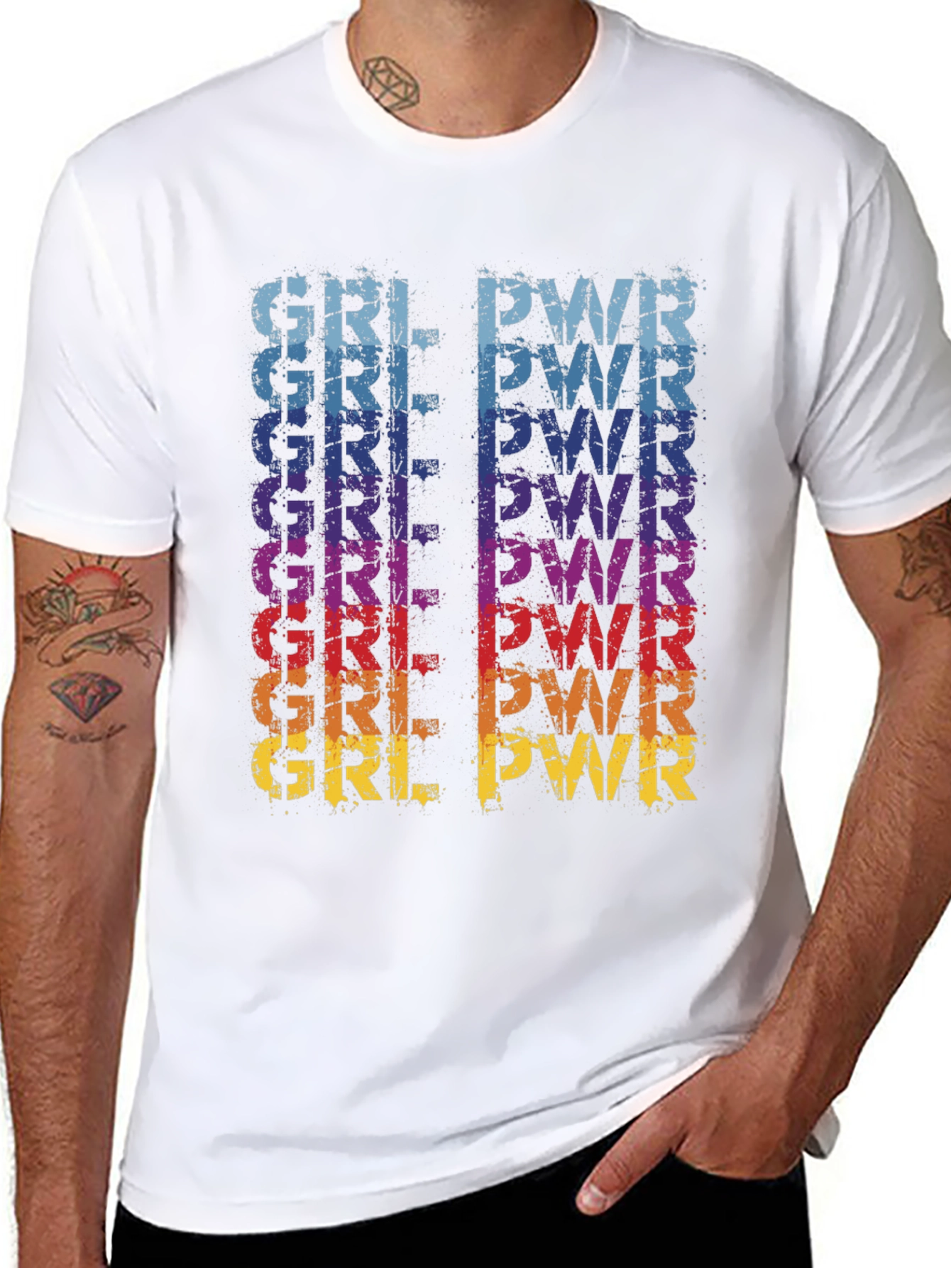 GRL PWR Graphic Print T-Shirt
