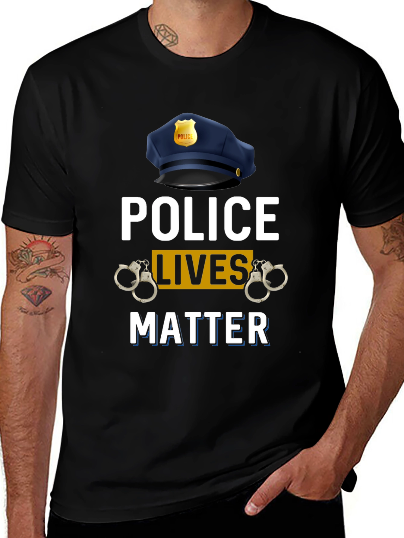 Police Lives Matter Graphic T-Shirt