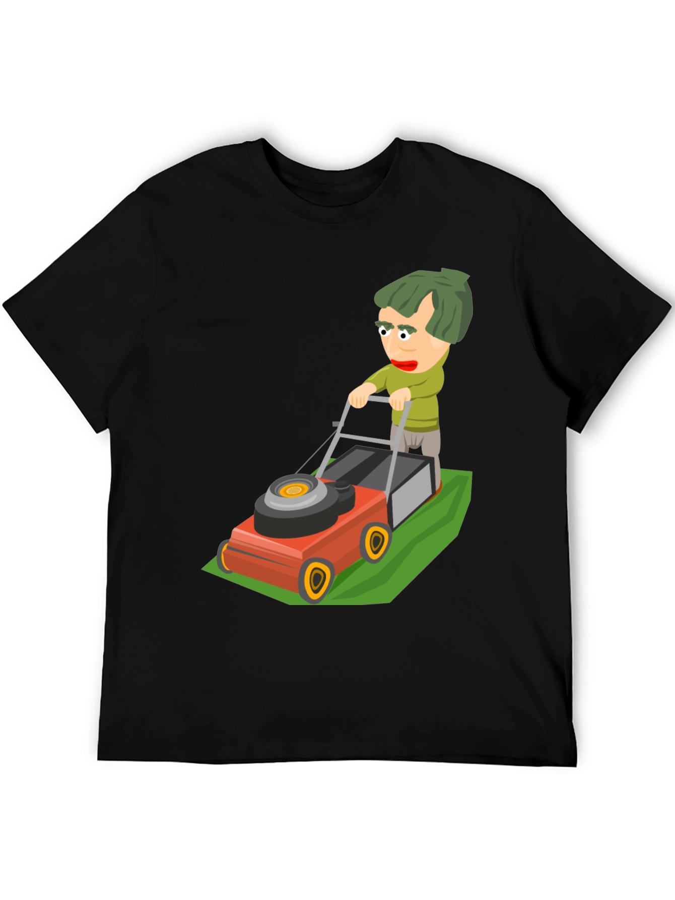Cartoon Lawn Mower Graphic Tee