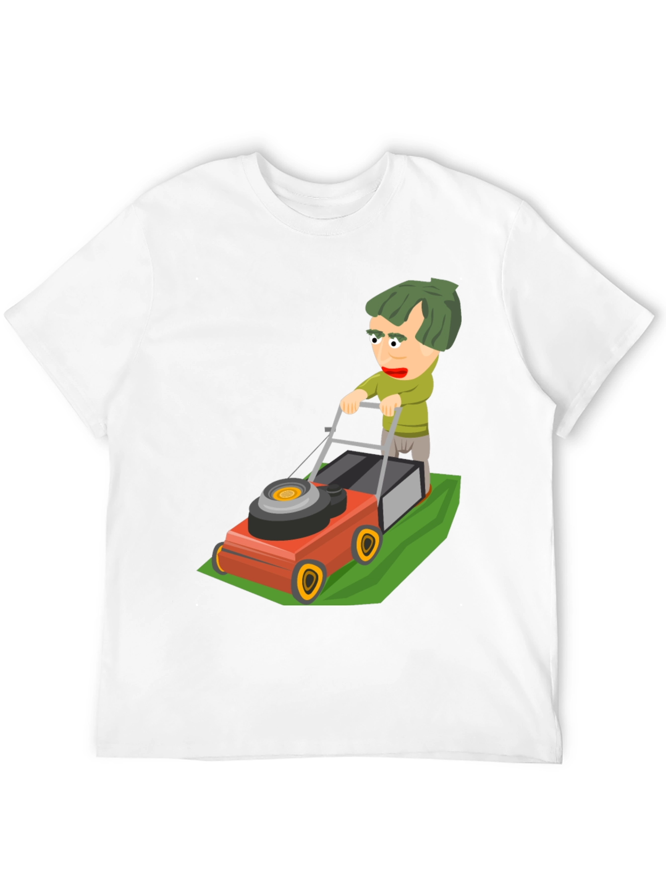 Cartoon Lawn Mower Graphic Tee