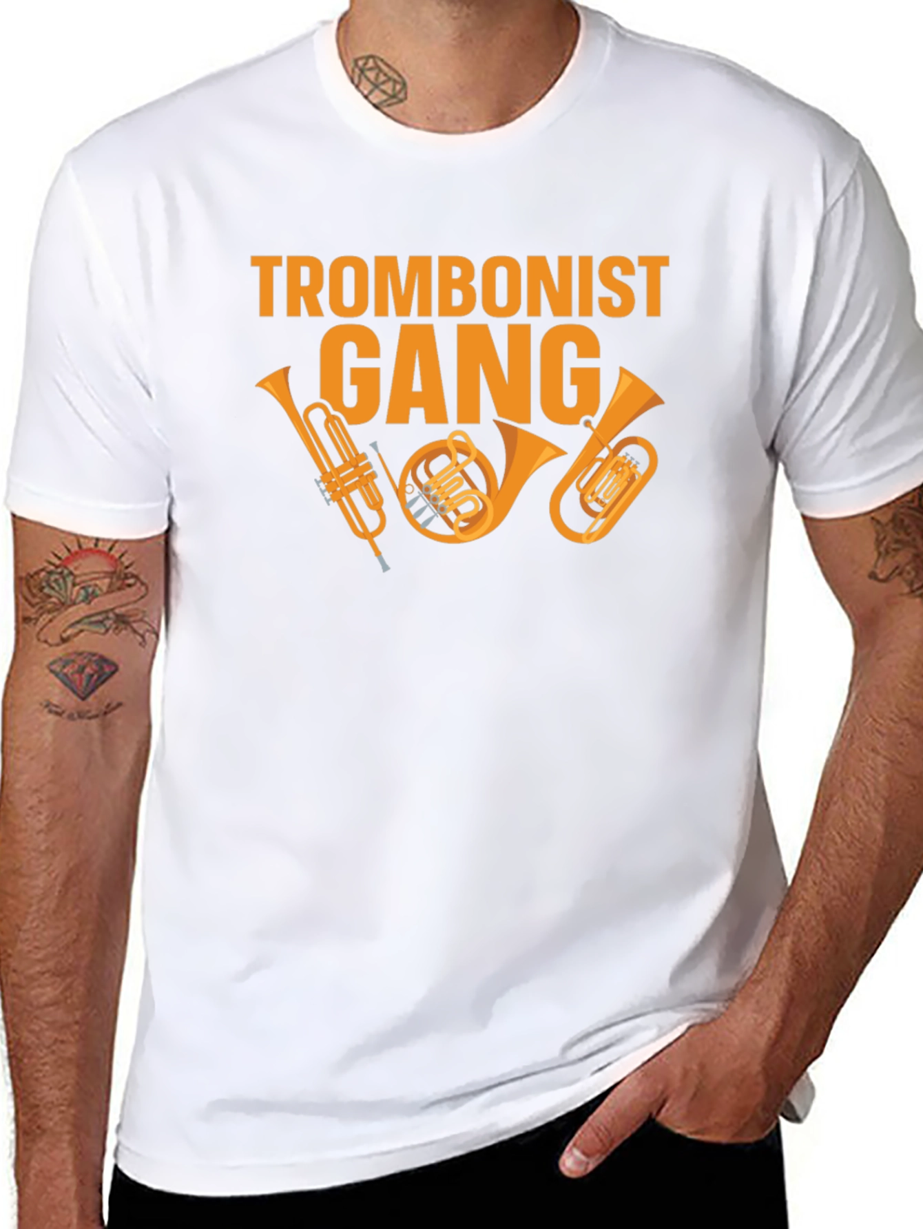Trombonist Gang Graphic Tee - Musician T-Shirt