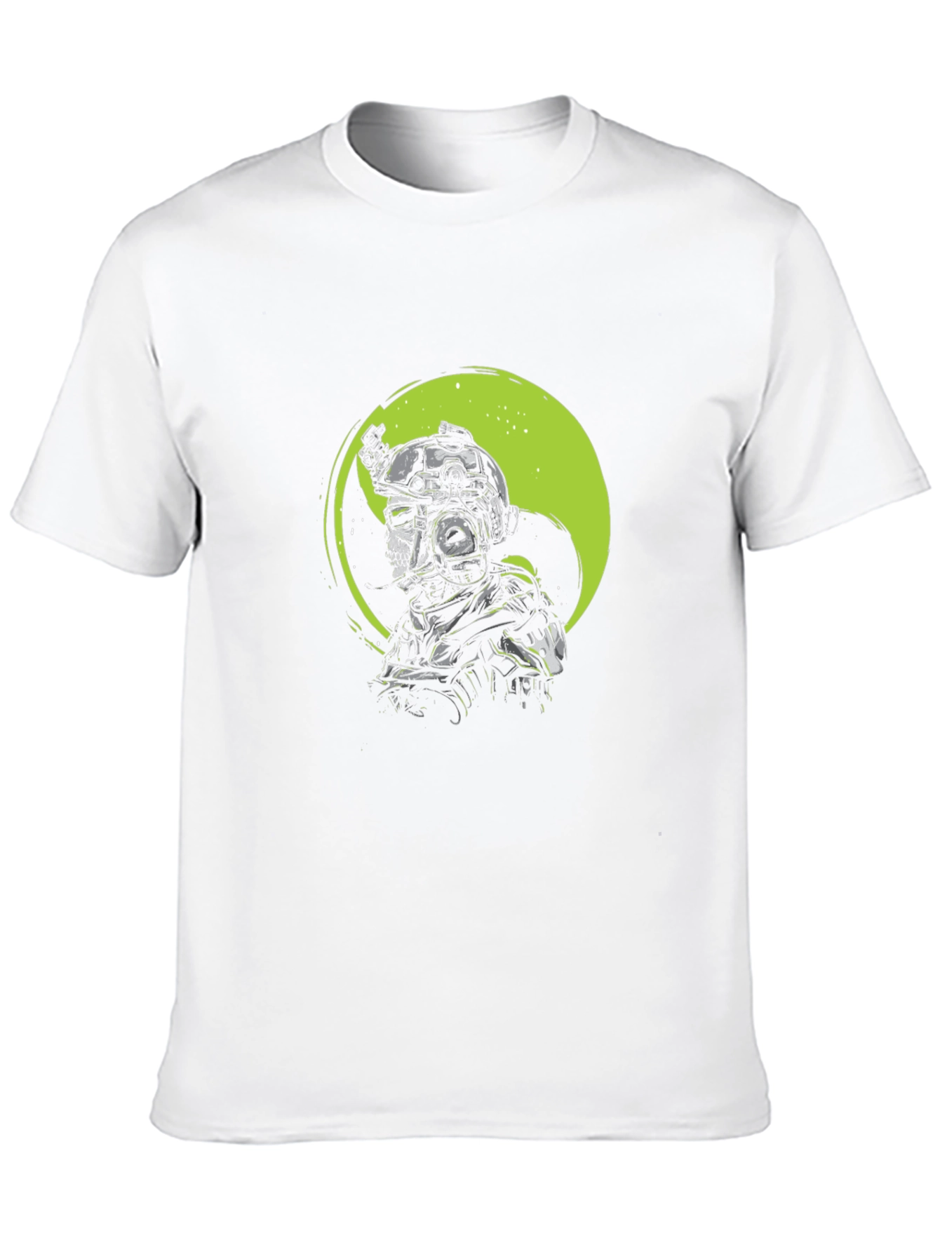 Tactical Skull Graphic T-Shirt - Black