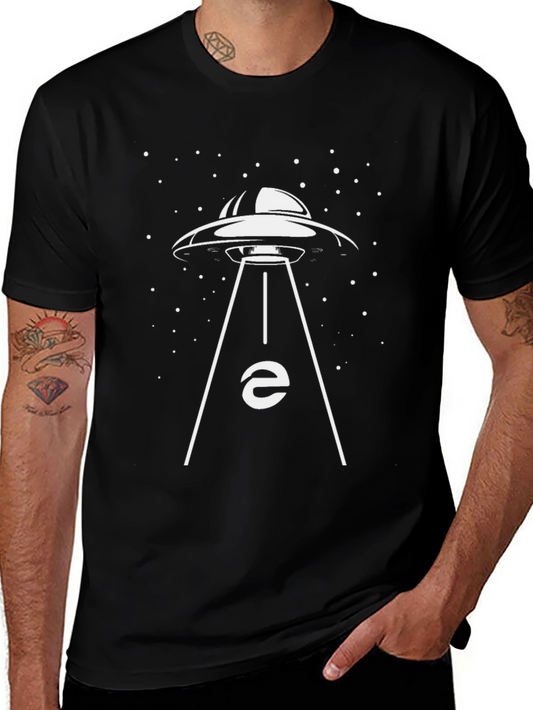 UFO Abduction T-Shirt - Black Graphic Tee
