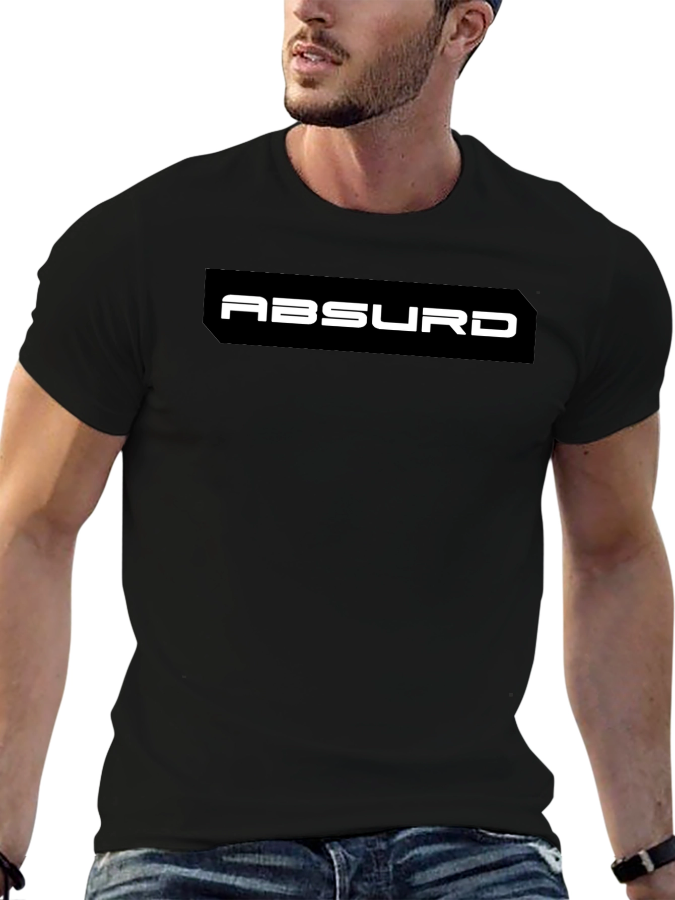 Absurd Graphic Black T-Shirt - Modern Casual Wear