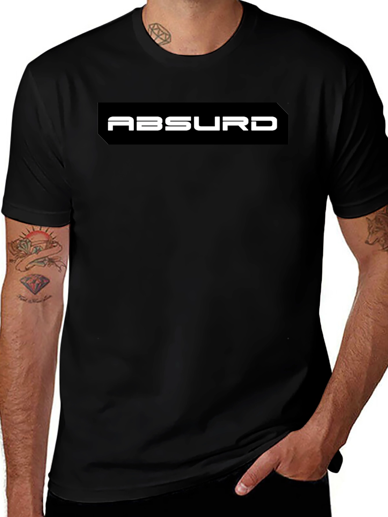 Absurd Graphic Black T-Shirt - Modern Casual Wear