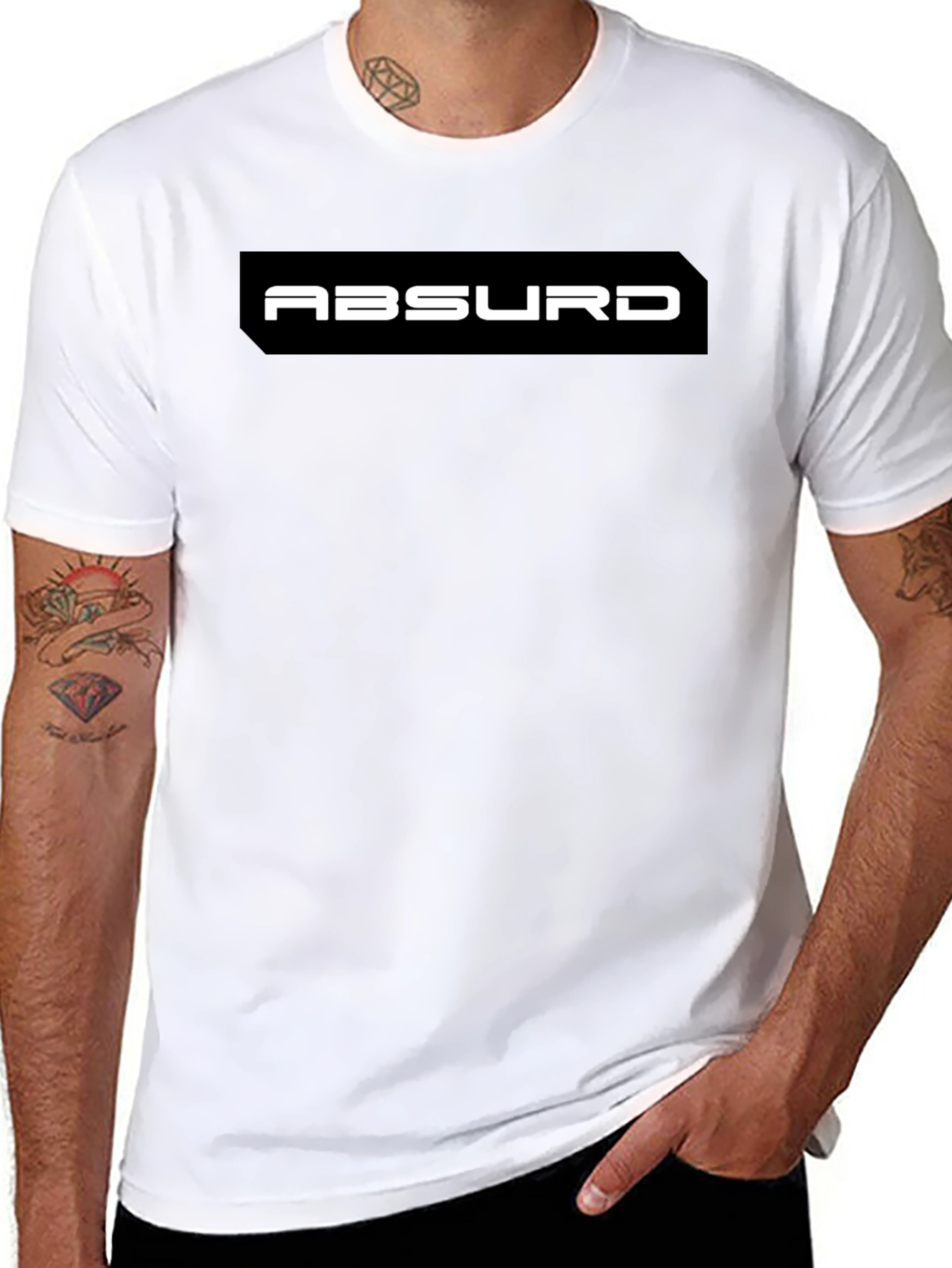 Absurd Graphic Black T-Shirt - Modern Casual Wear