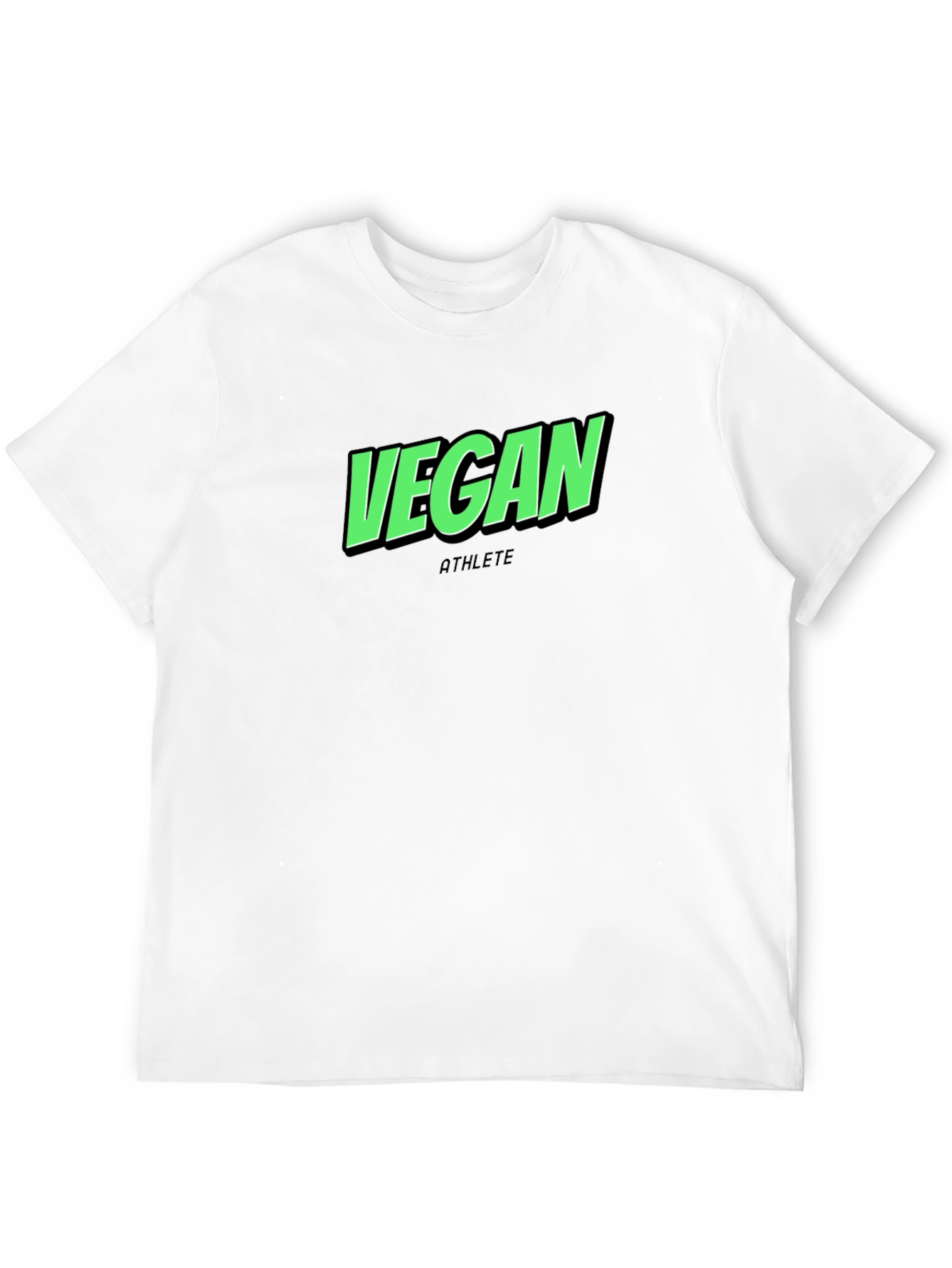 Vegan Athlete Black T-Shirt - Premium Quality
