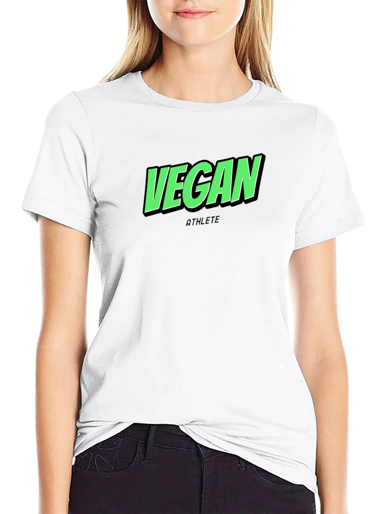 Vegan Athlete Black T-Shirt - Premium Quality