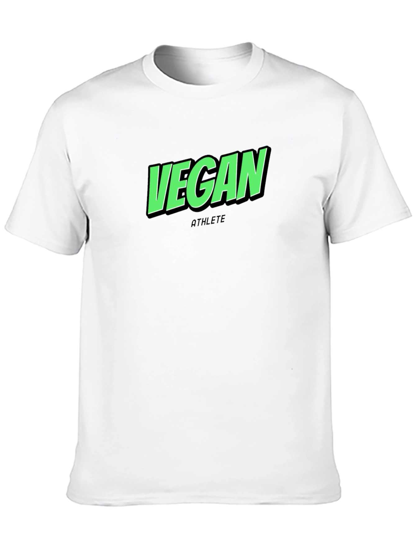 Vegan Athlete Black T-Shirt - Premium Quality
